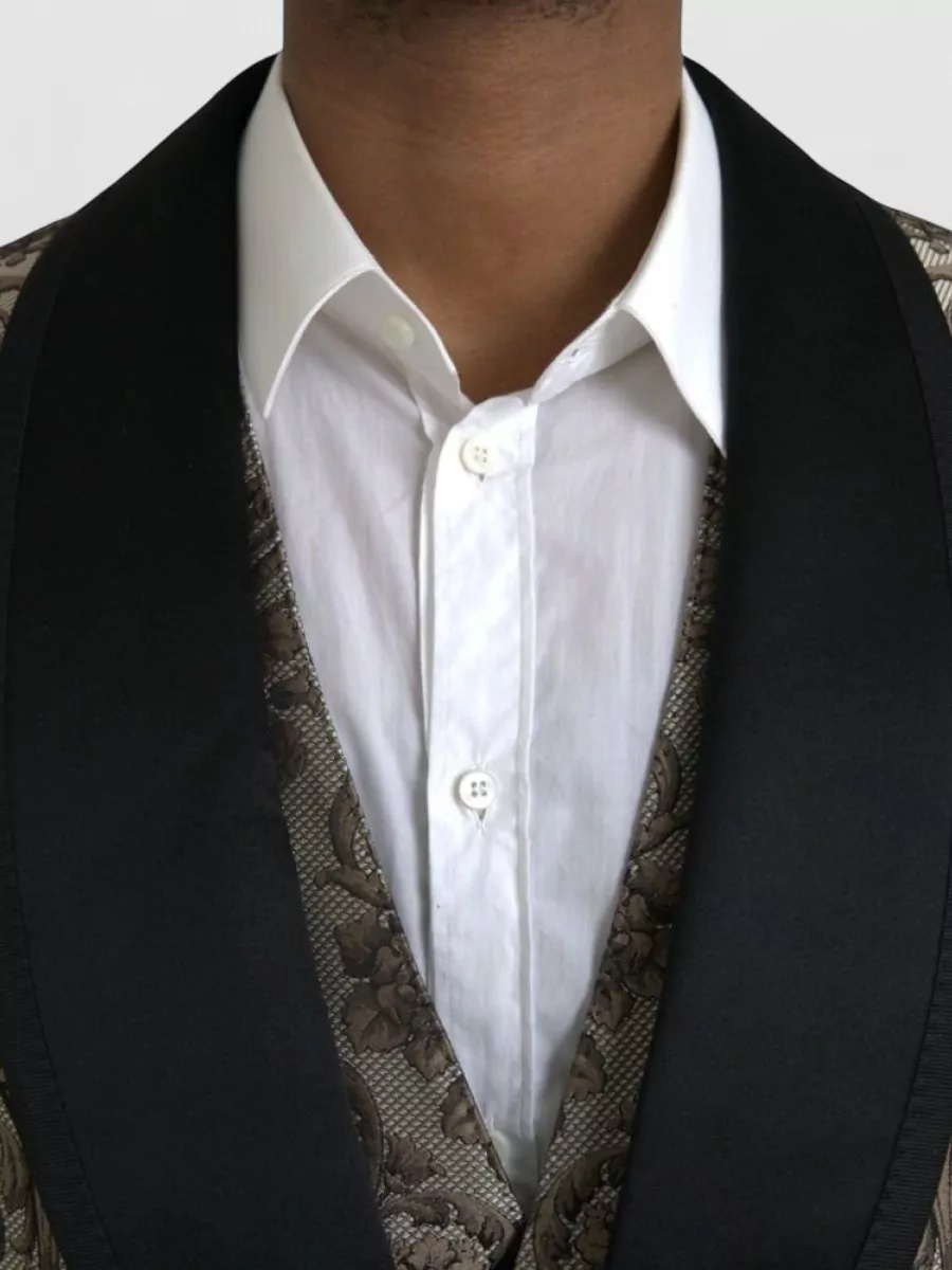 Dolce&Gabbana Silk-Blend Floral Jacquard Three-Piece Tuxedo Suit