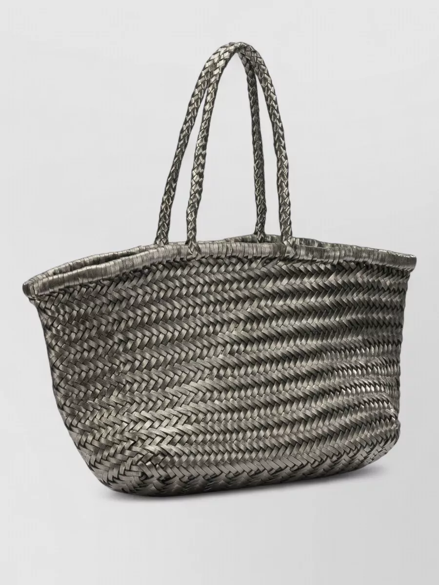 Dragon Diffusion Shoulder Bag Double Handles Woven Texture
