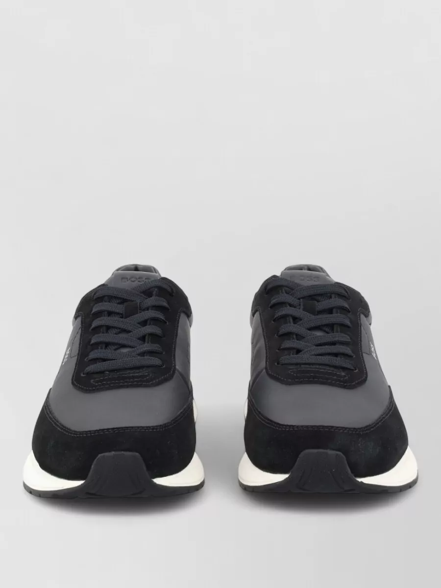 Boss Leather Low-Top Sneakers