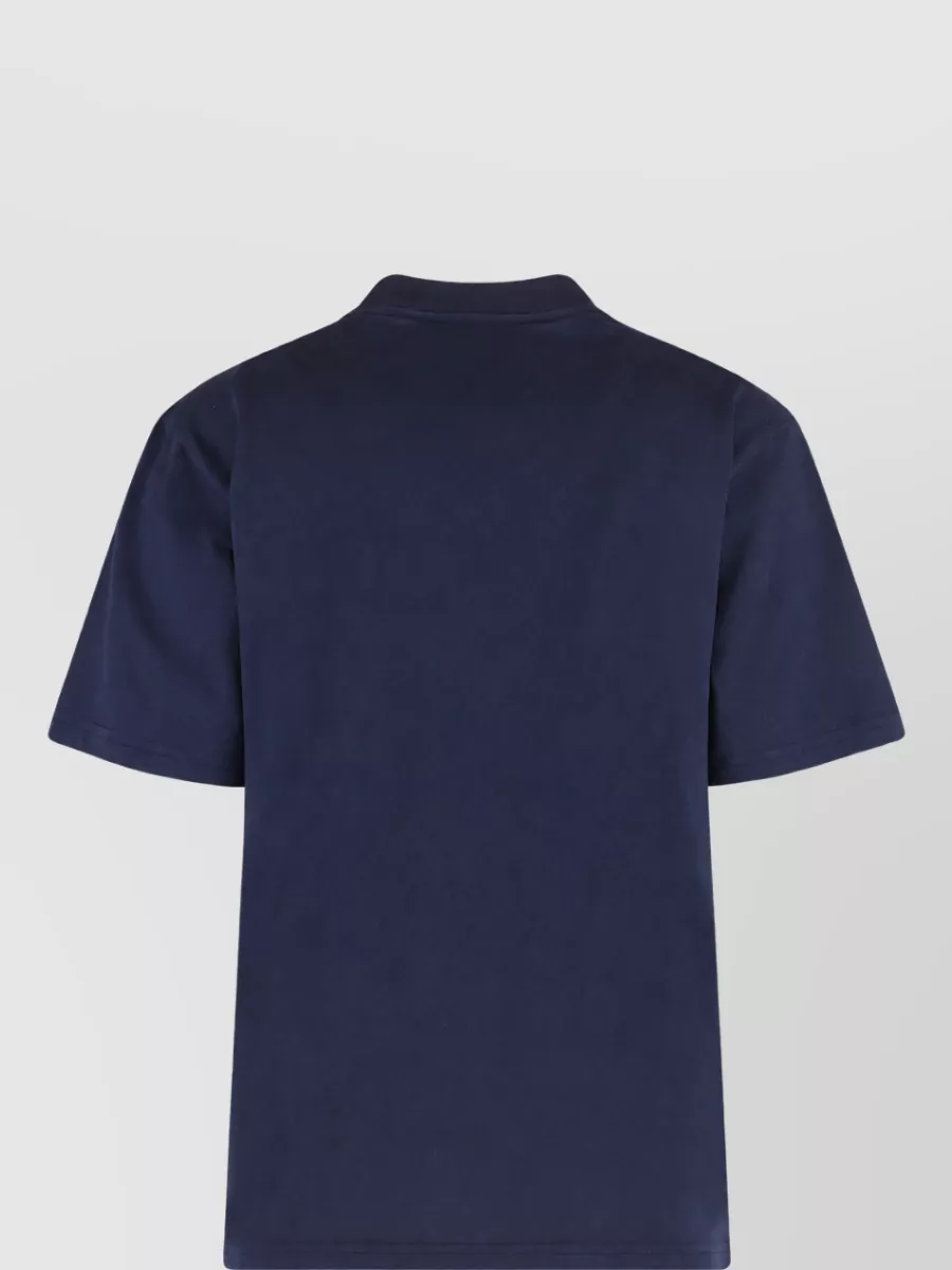 Autry Ribbed Cotton Logo T-Shirt