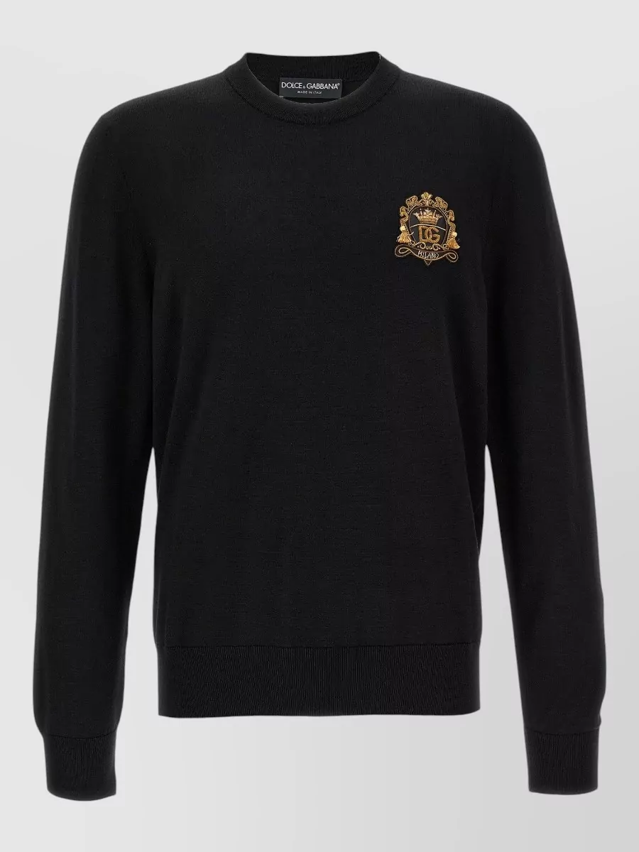 Dolce&Gabbana fine-knit virgin wool crew-neck sweater