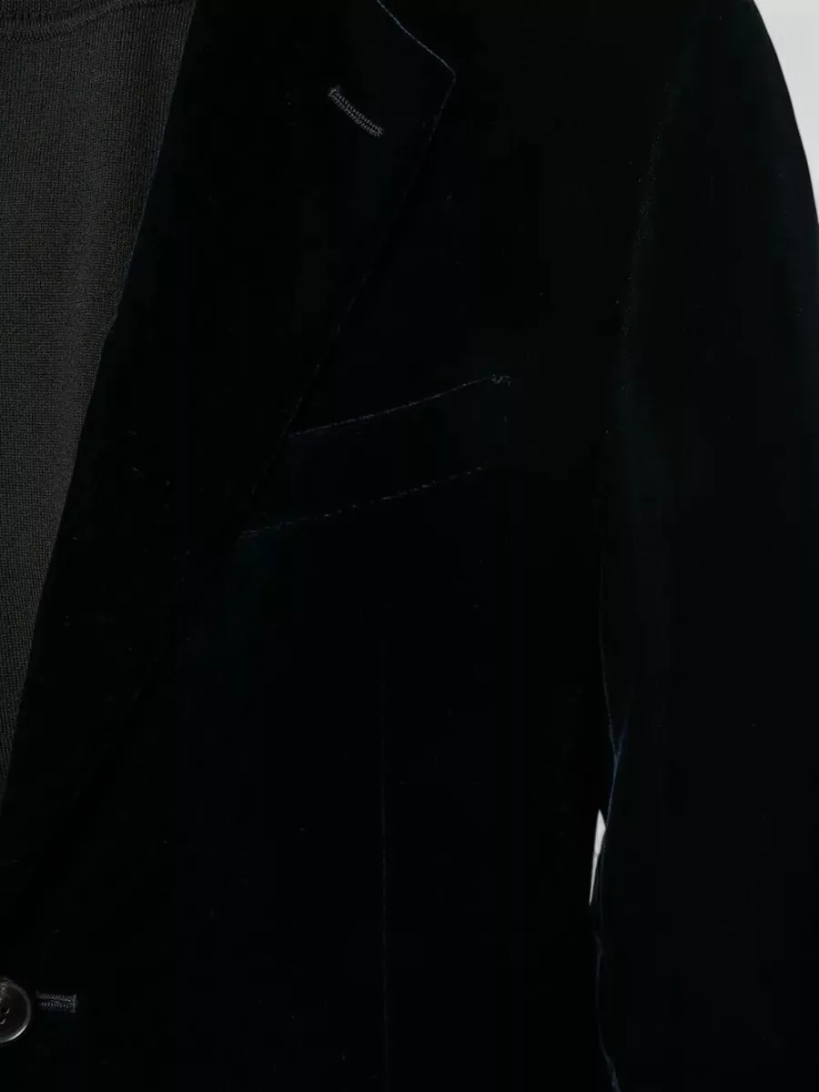 Giorgio Armani Velvet Single-Breasted Blazer