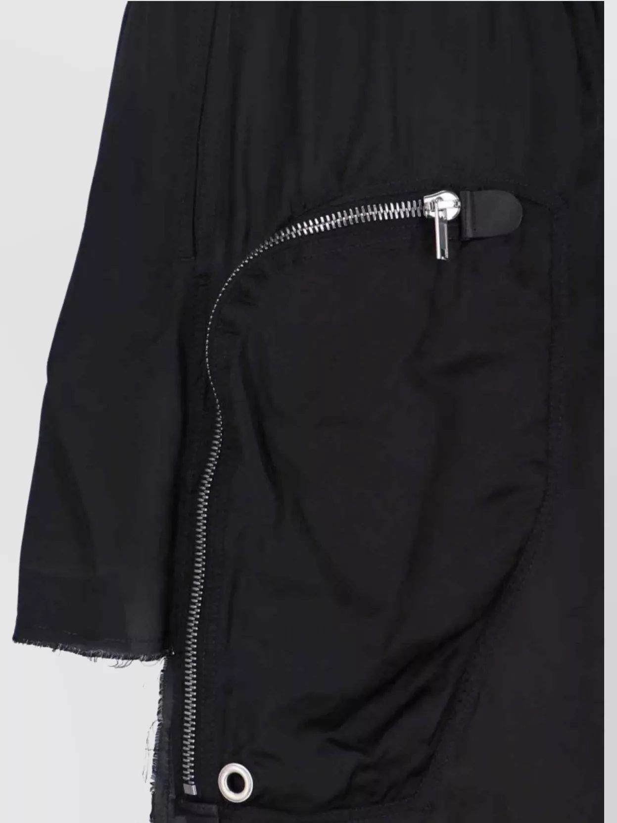 Rick Owens Midi Skirt With Asymmetric Hem And Pockets
