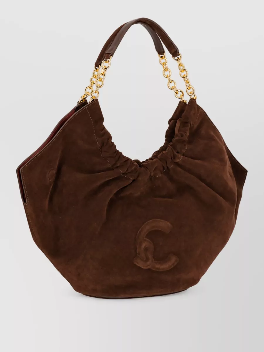 Coccinelle Suede Leather Shoulder Bag