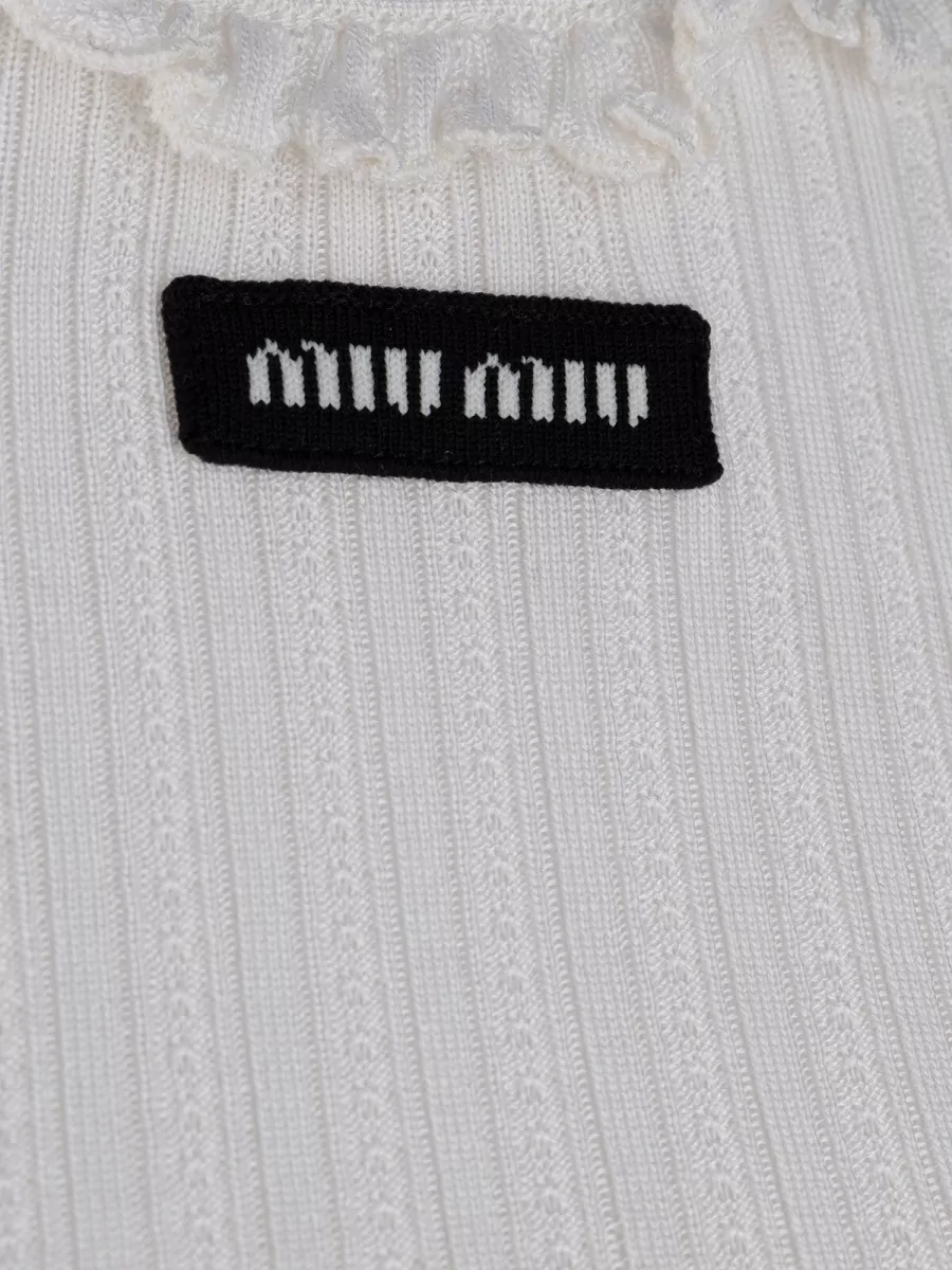 Miu Miu Silk T-Shirt