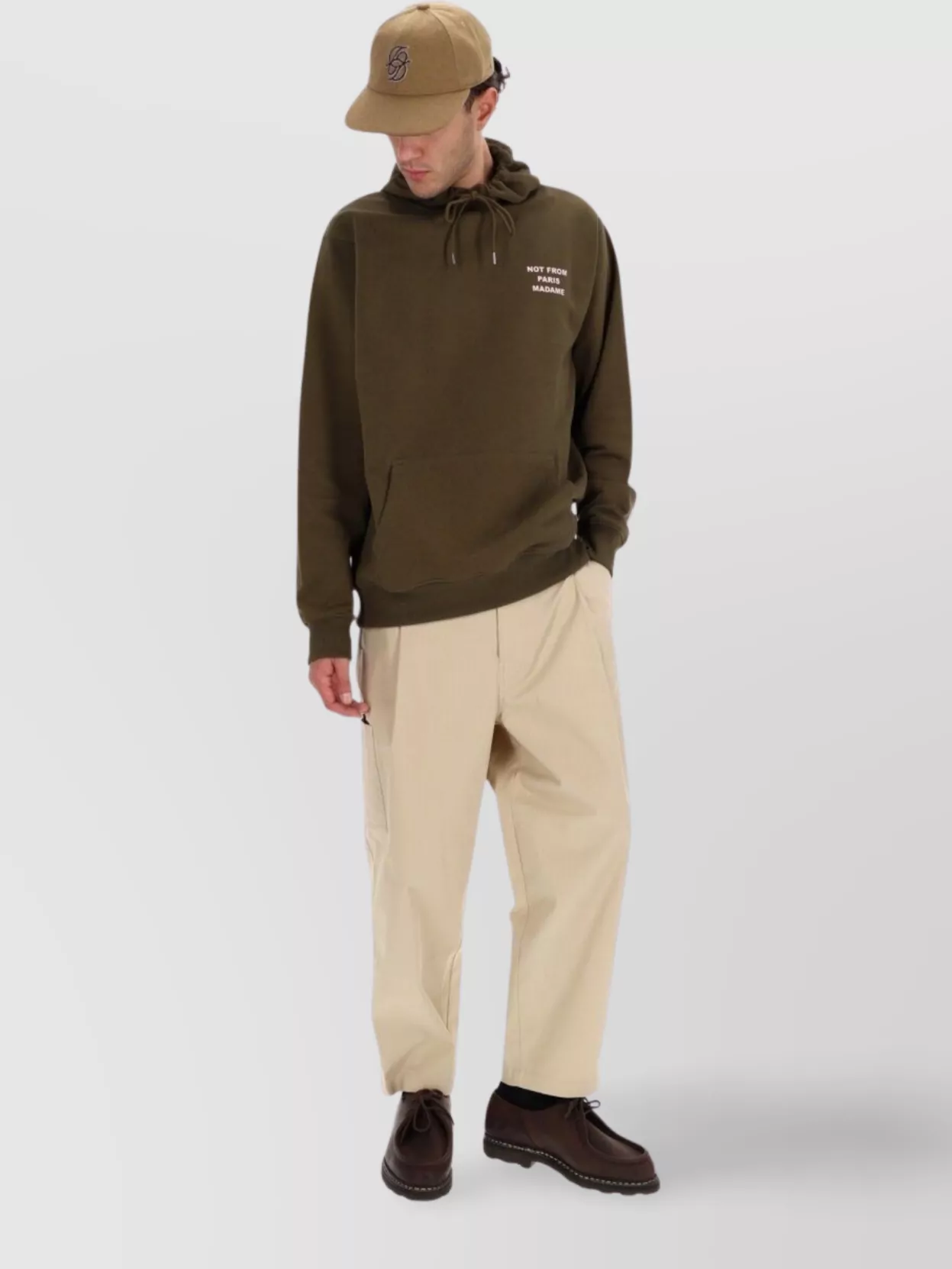 Drôle De Monsieur Hooded Sweater Kangaroo Pocket