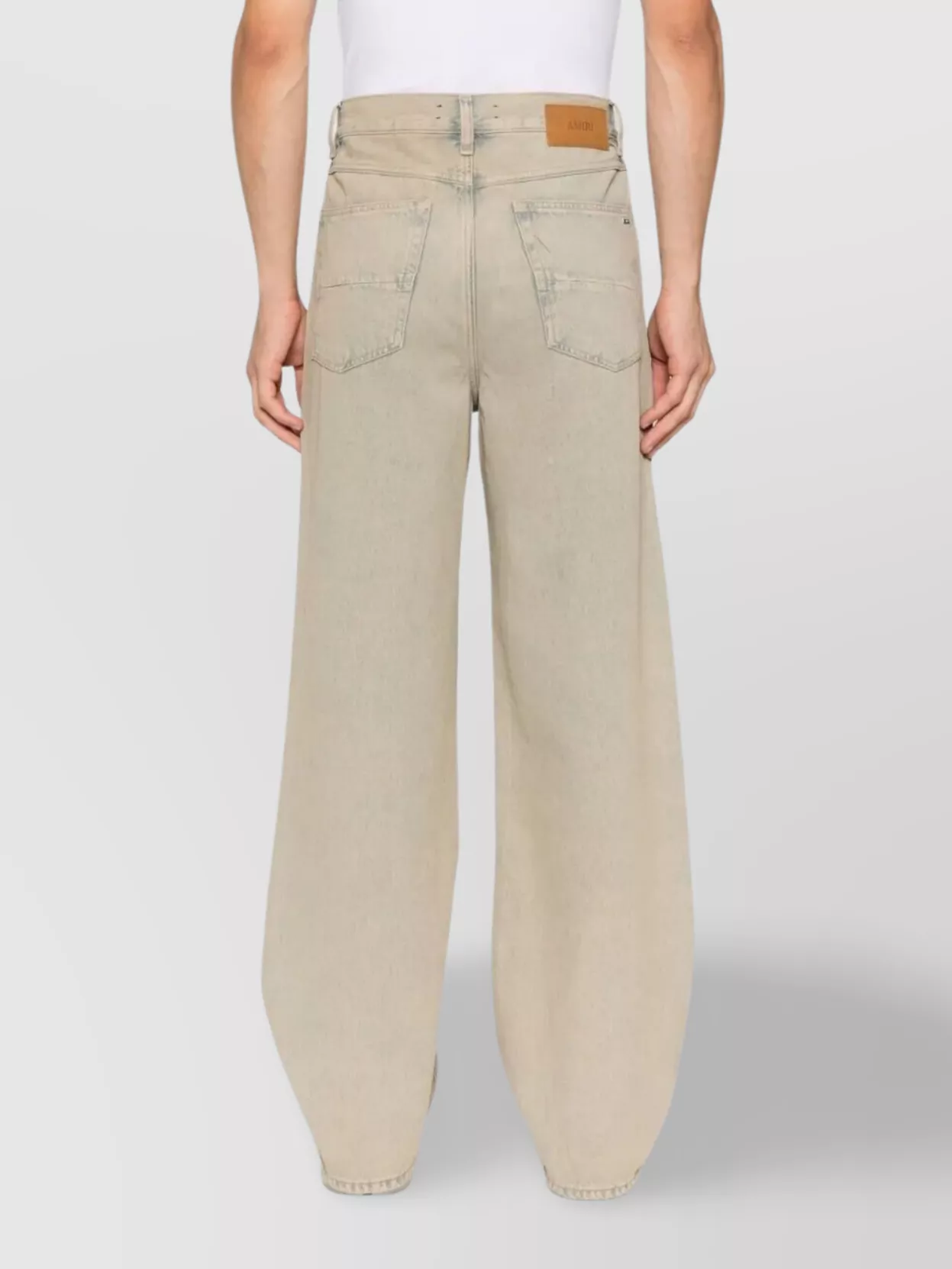 Amiri Relaxed Fit Wide Leg Denim Trousers