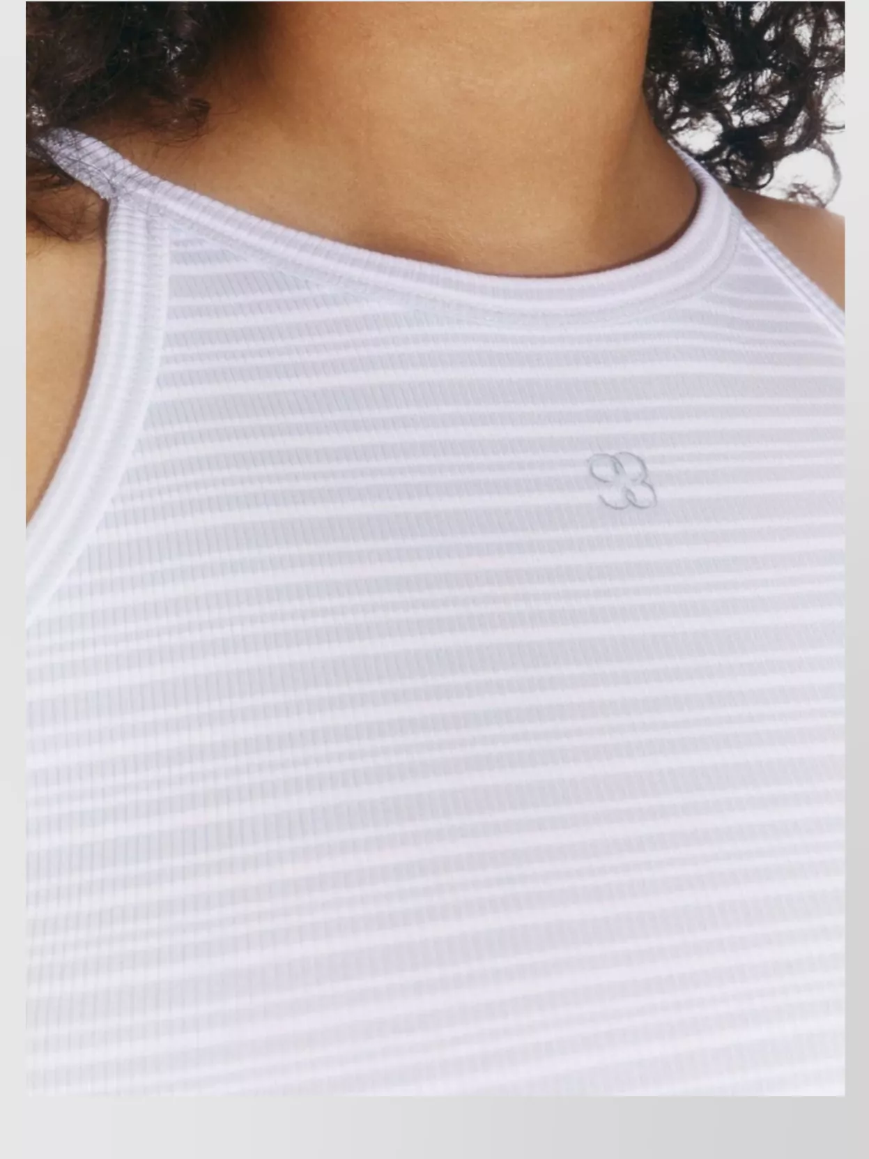 Shop Filippa K Monogram Embroidered Halterneck Tank Top