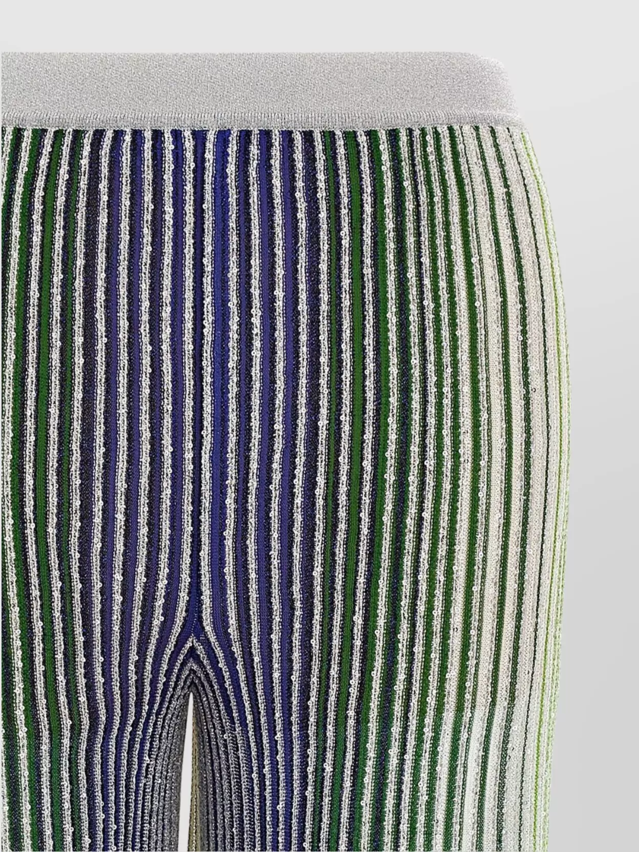 Shop Missoni Striped Wide-leg Sequin Trousers
