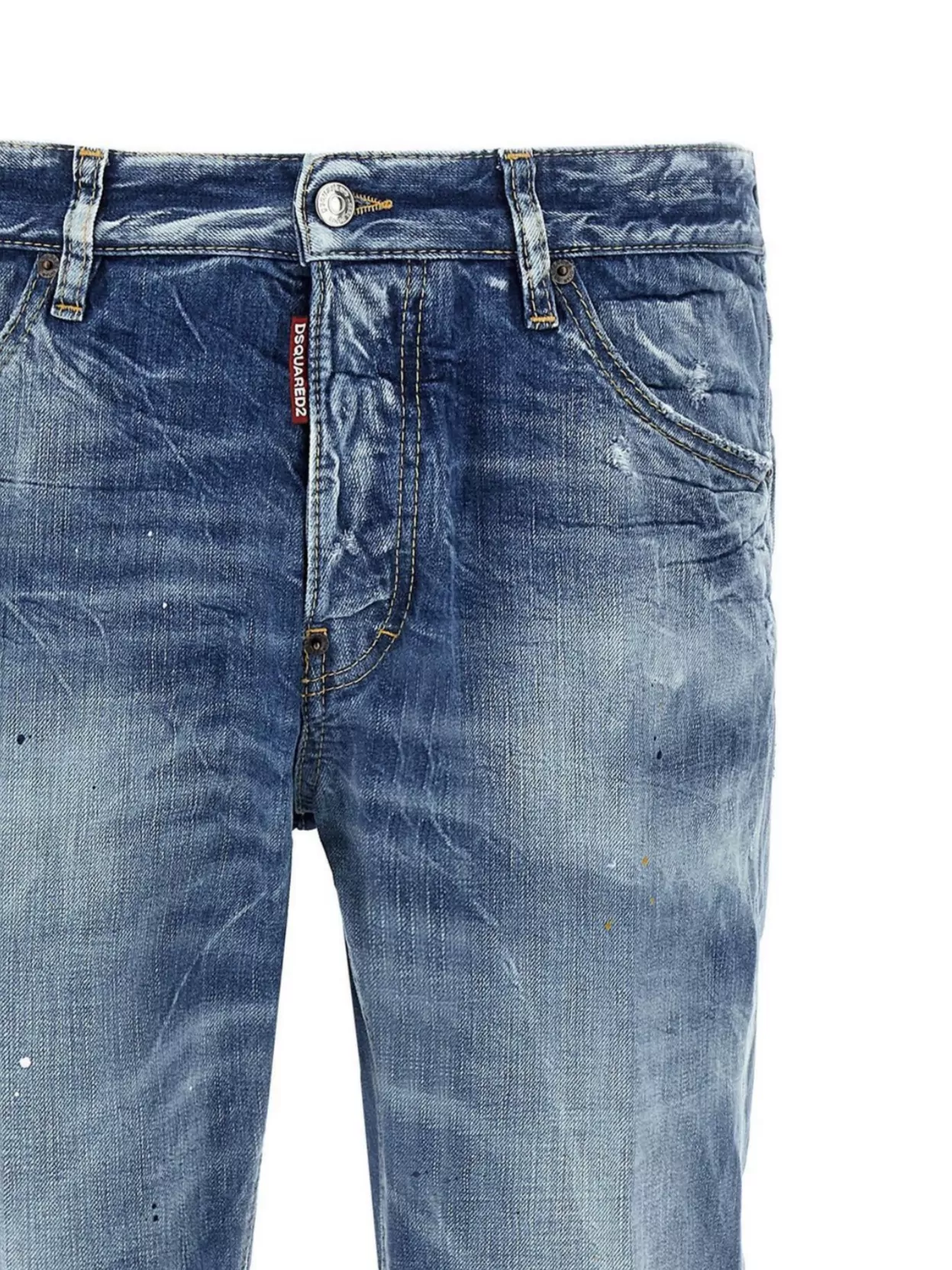 Dsquared2 Distressed Detailing Denim Trousers