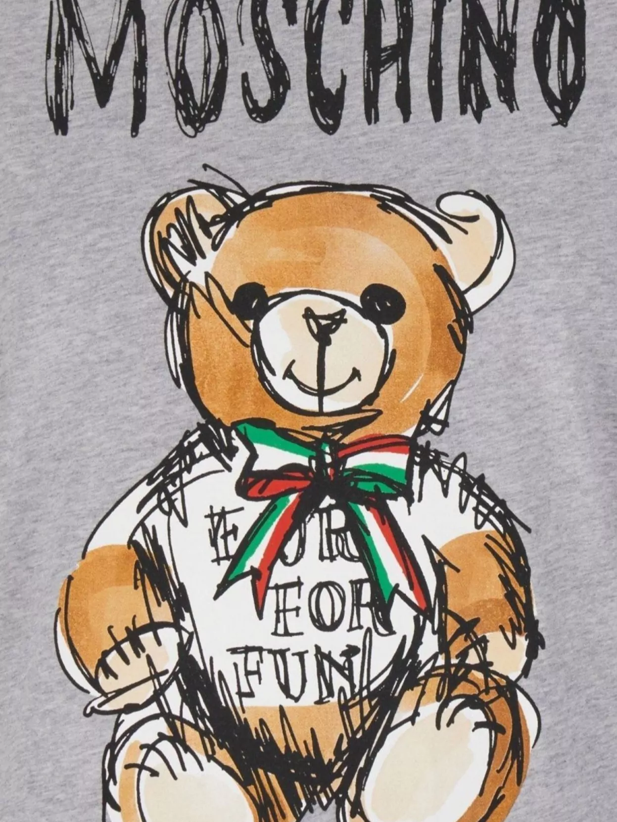 Moschino Oversize Graphic Print T-Shirt Dress