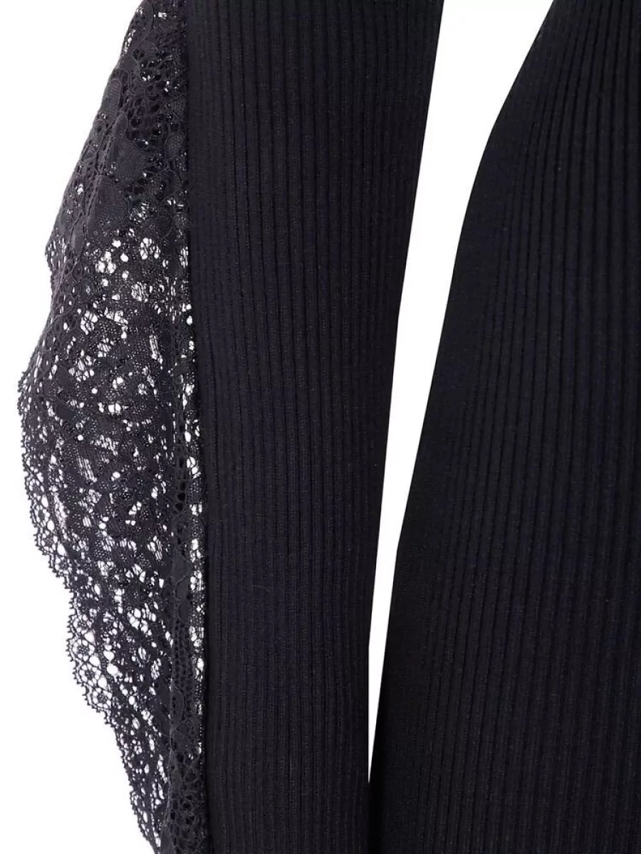 Blumarine Silk Asymmetric Knitted Top