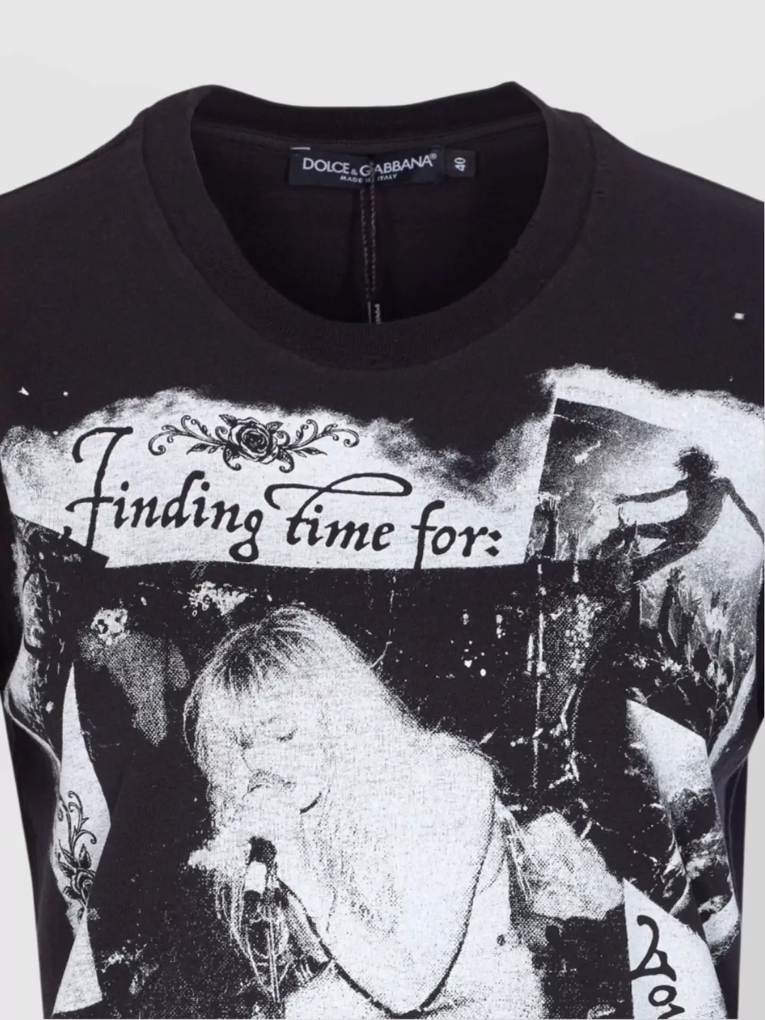 Dolce&Gabbana Graphic Print Crewneck Short Sleeve T-Shirt