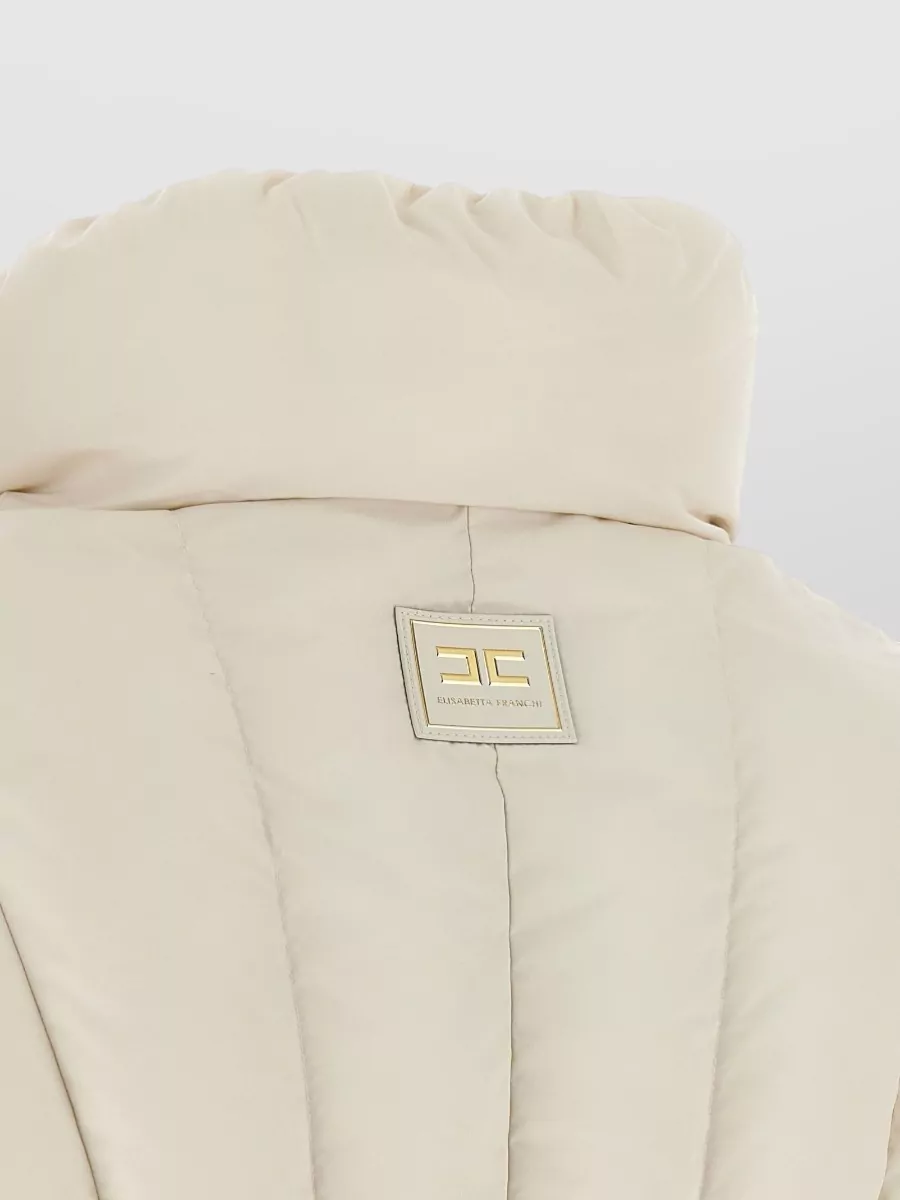 Elisabetta Franchi Quilted Down Parka Coat