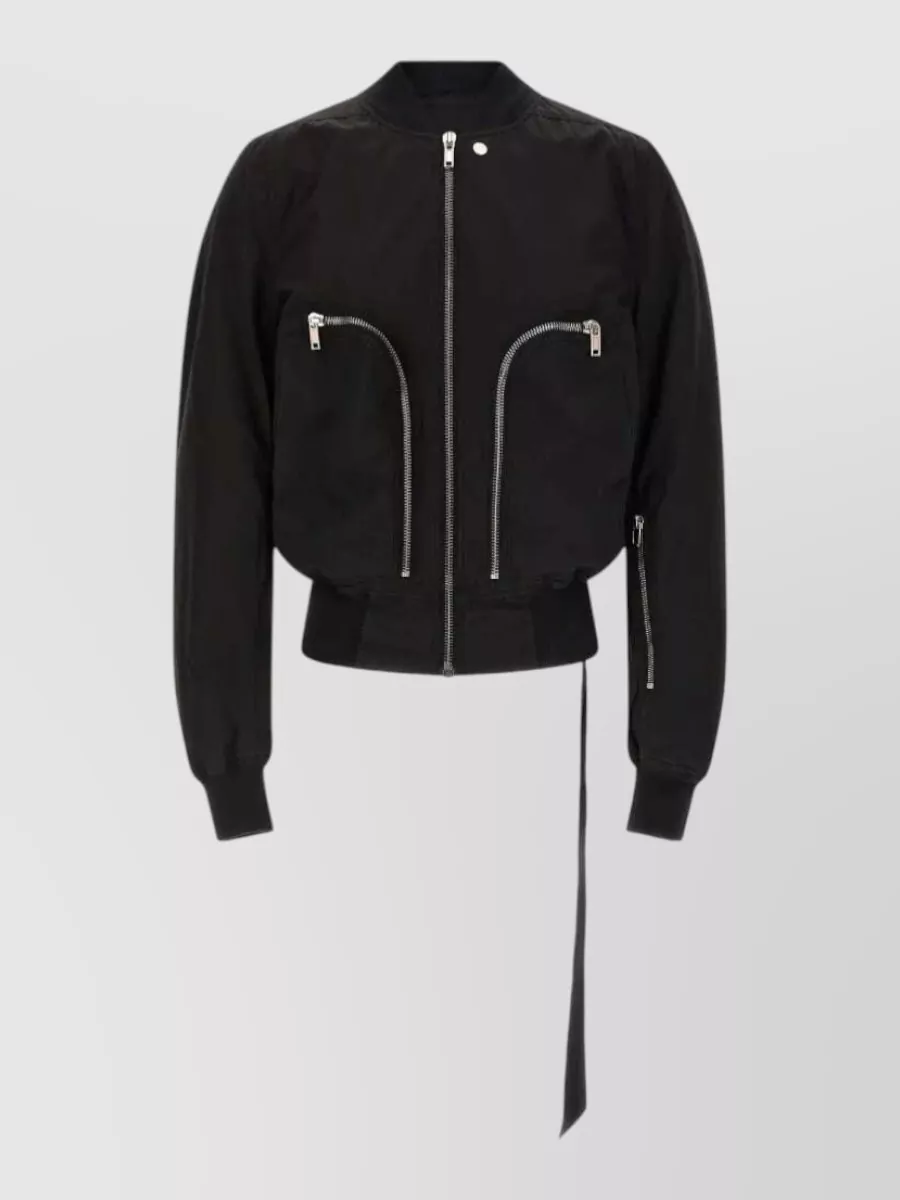Rick Owens Drkshdw ribbed cotton oversized bomber jacket