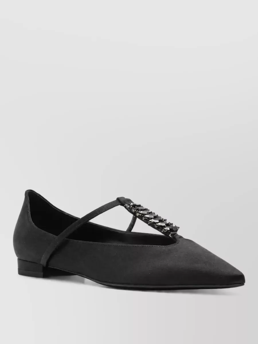 Emporio Armani silk ballet flats