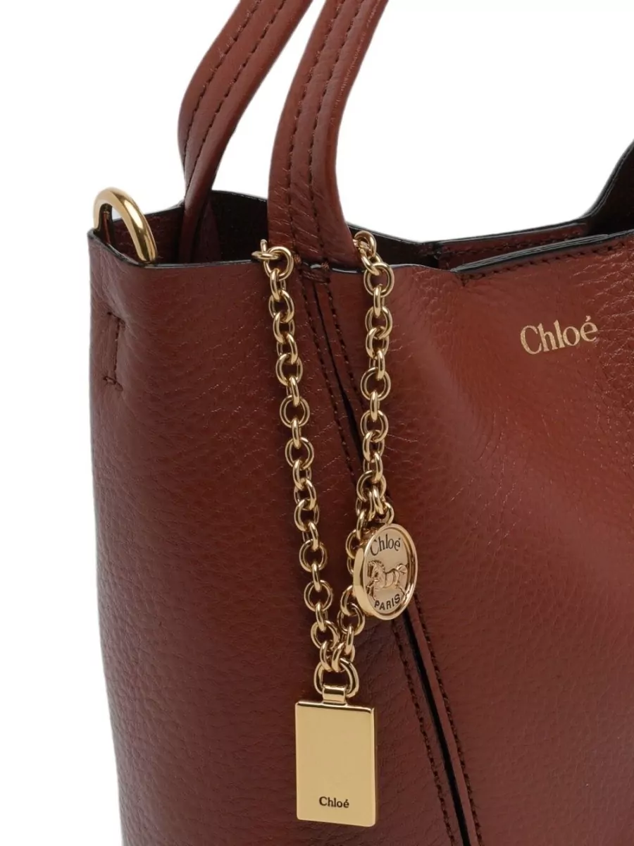 Chloé Chloé Spin Small Leather Bucket Bag