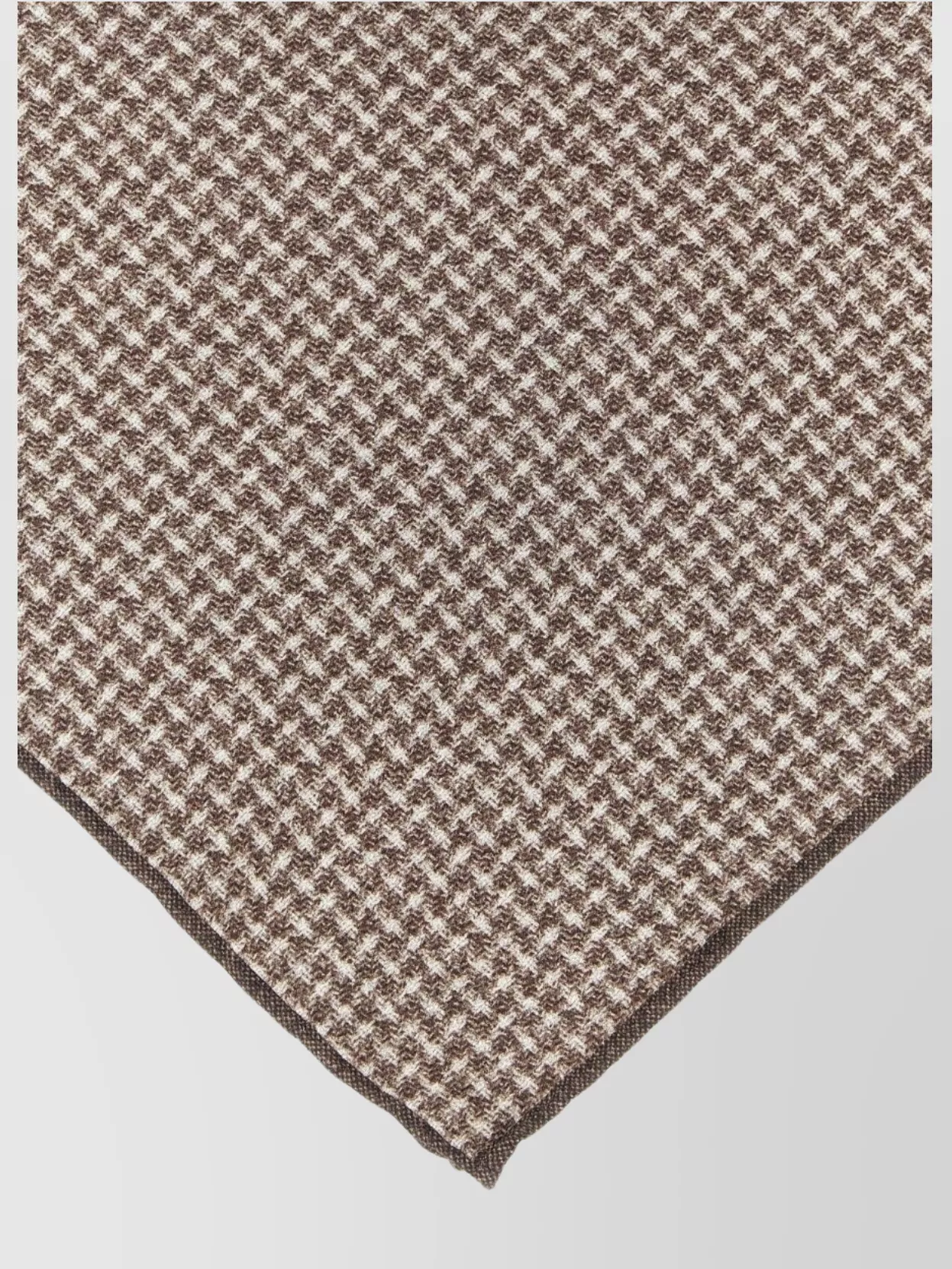 Brunello Cucinelli Houndstooth Silk Pocket Clutch Square Shape