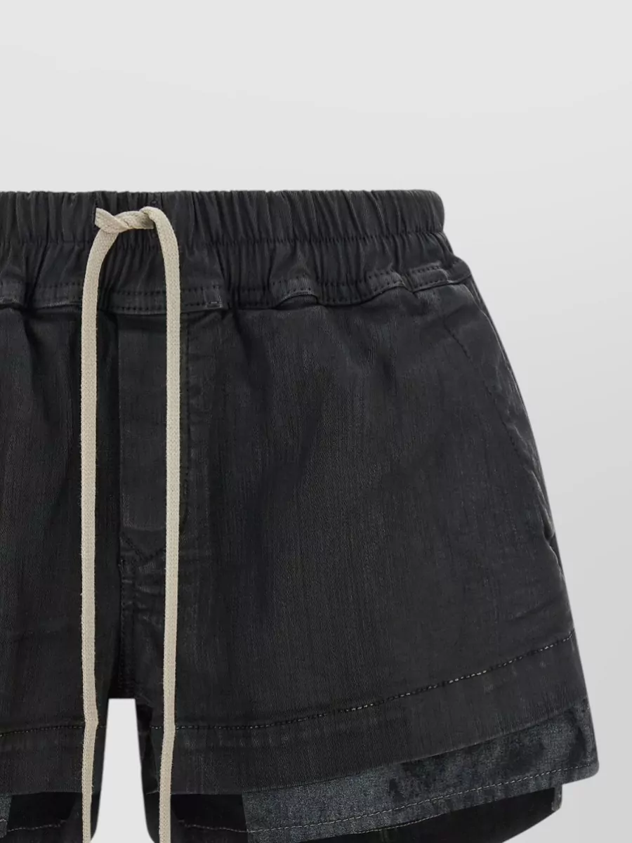 Rick Owens Drkshdw Cotton Denim Shorts