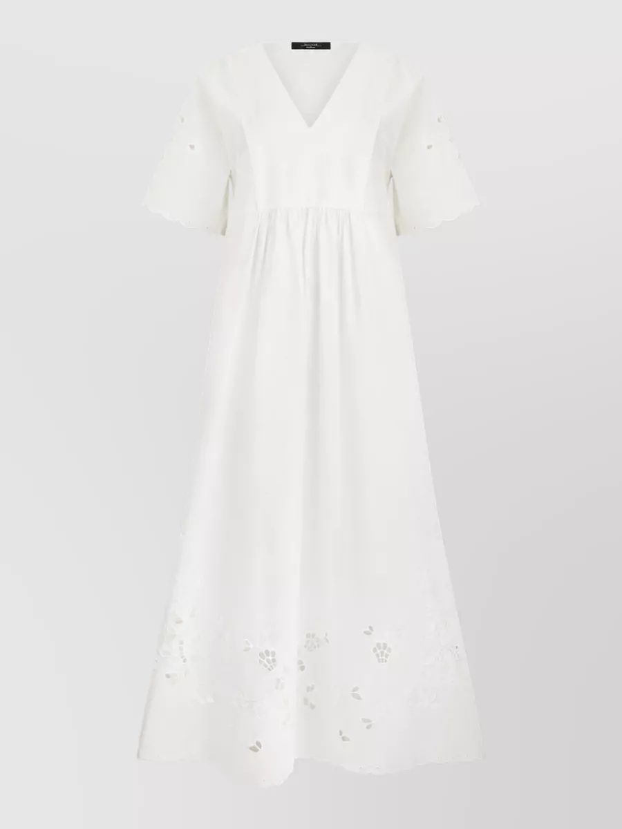 Weekend Max Mara long cotton short-sleeve dress