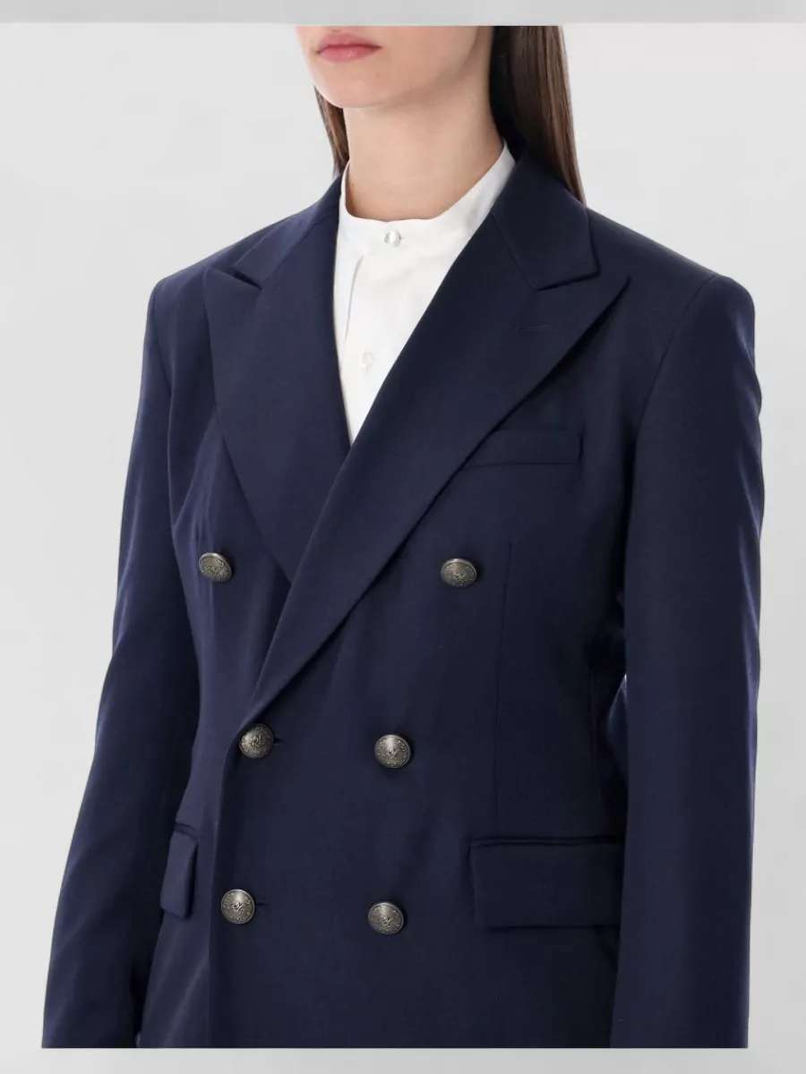 Ralph Lauren Double Breasted Structured Blazer