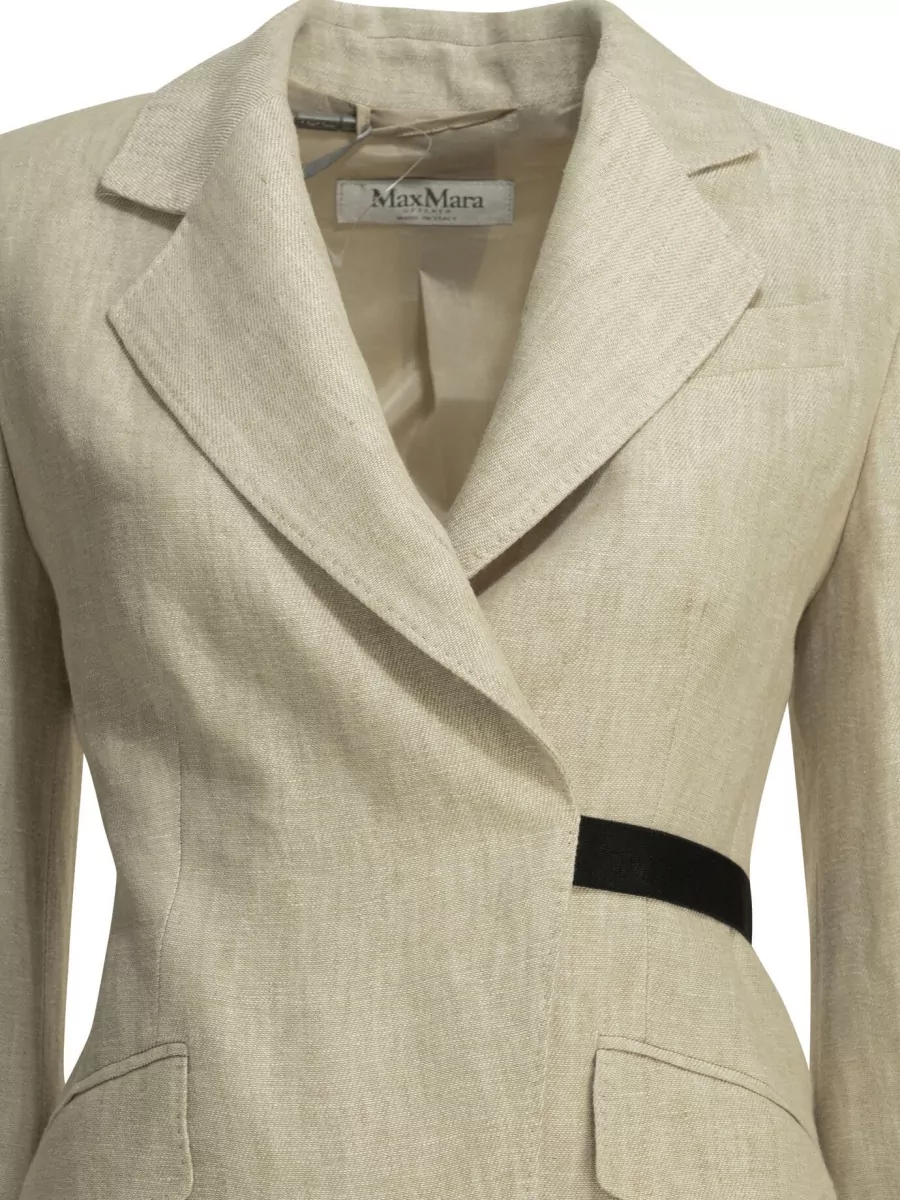 Max Mara Linen double-breasted blazer