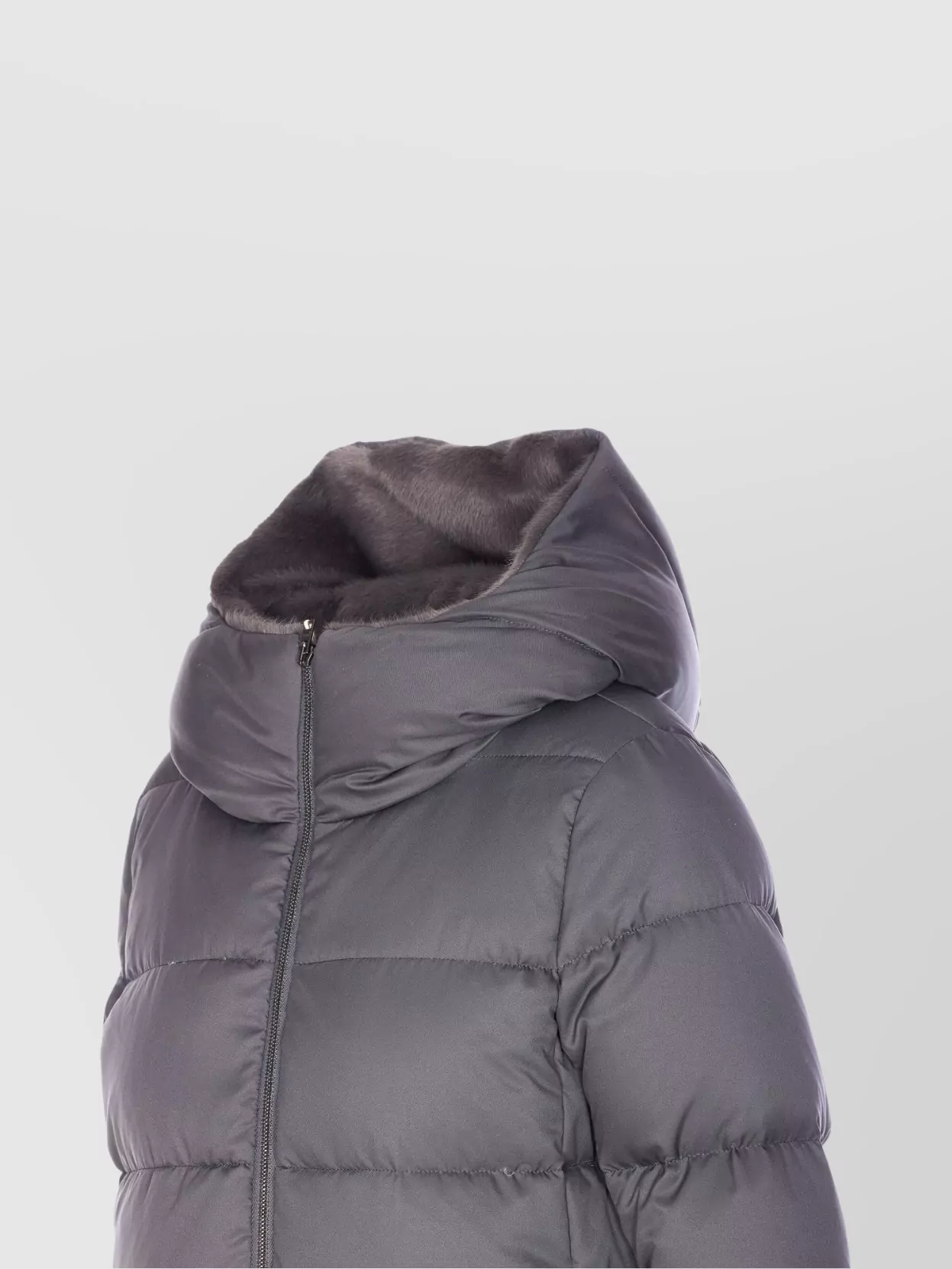Herno Long Hooded Down Jacket Pockets