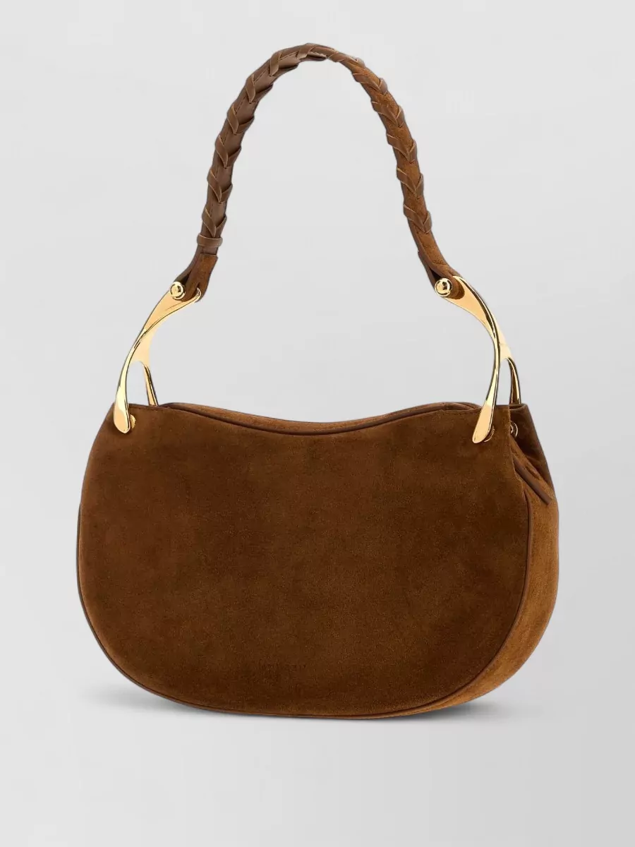 Alexander McQueen suede clutch bag
