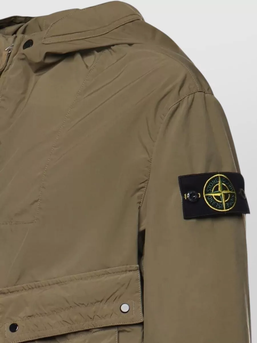 Stone Island Tech Fabric Hooded Jacket