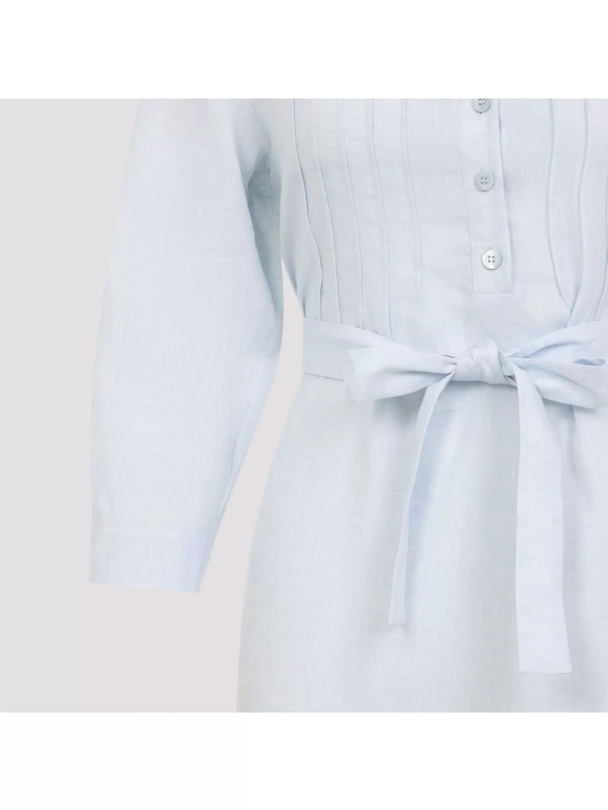 Peserico Chemisier Linen Midi Shirt Dress