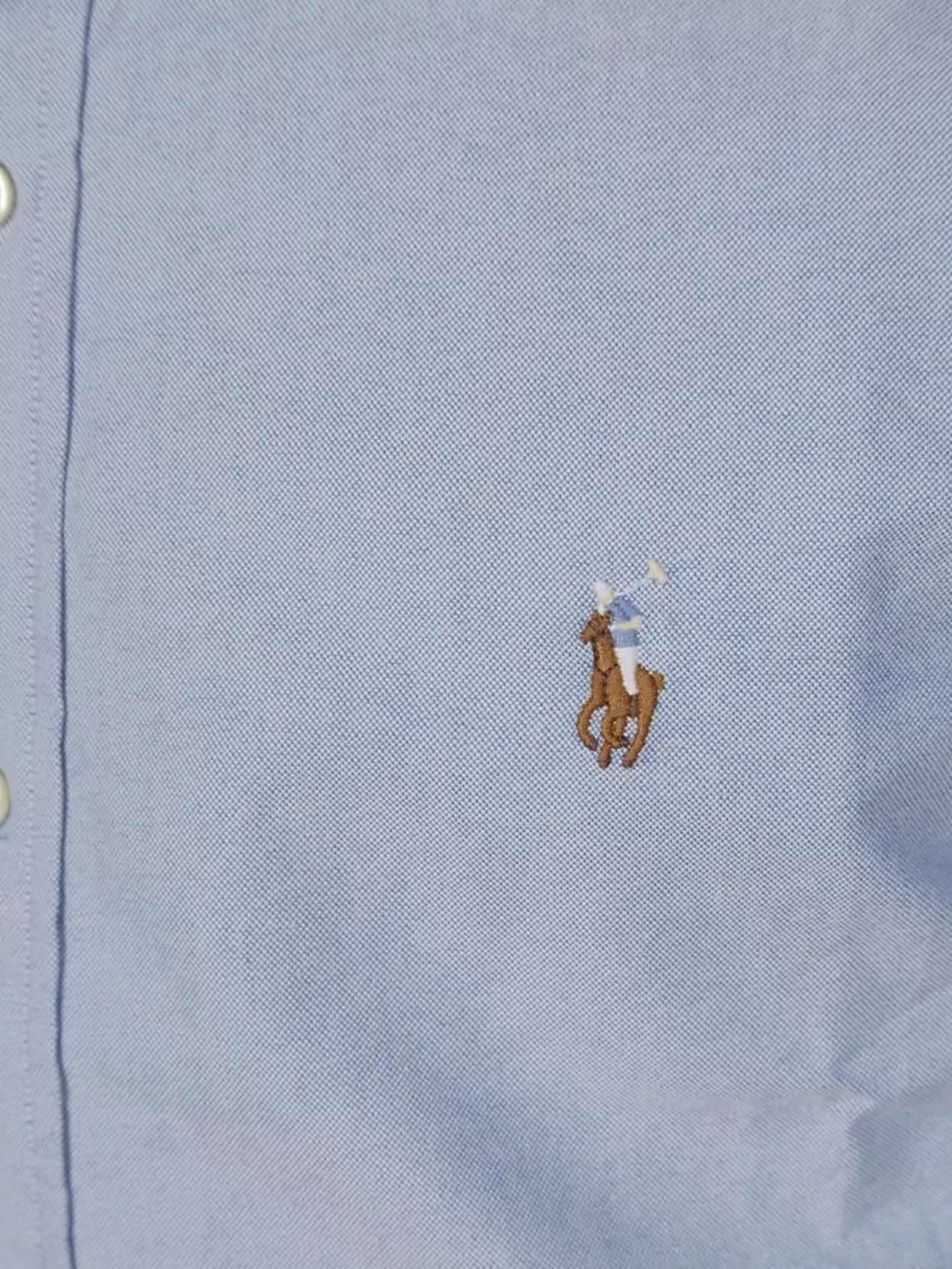 Polo Ralph Lauren Oxford Shirt With Button-Down Collar And Pleated Back