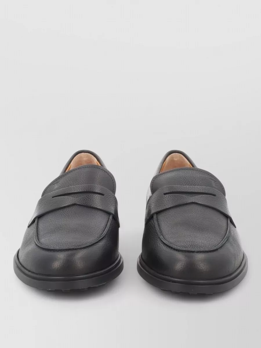 Tod's hammered leather loafers