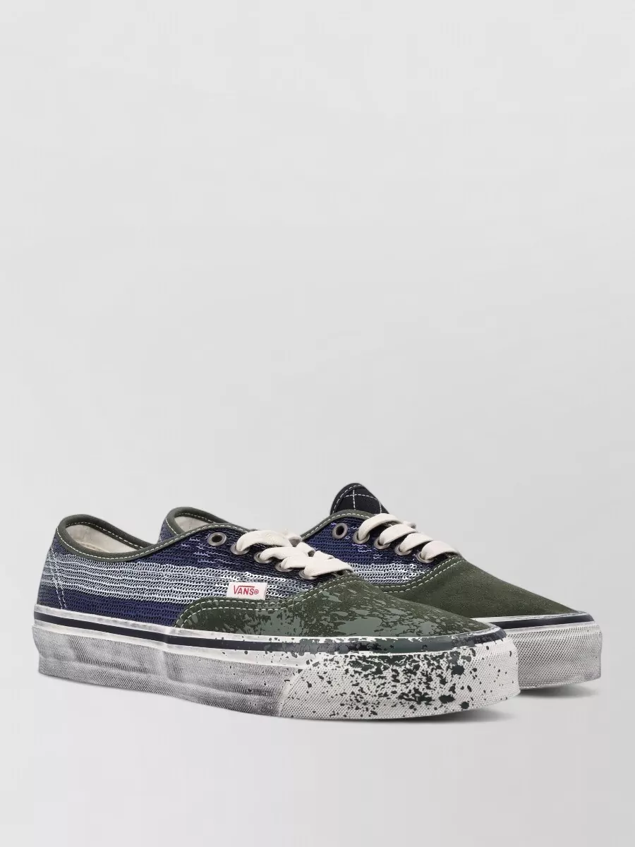Vans Leather Low-Top Lace-Up Sneakers