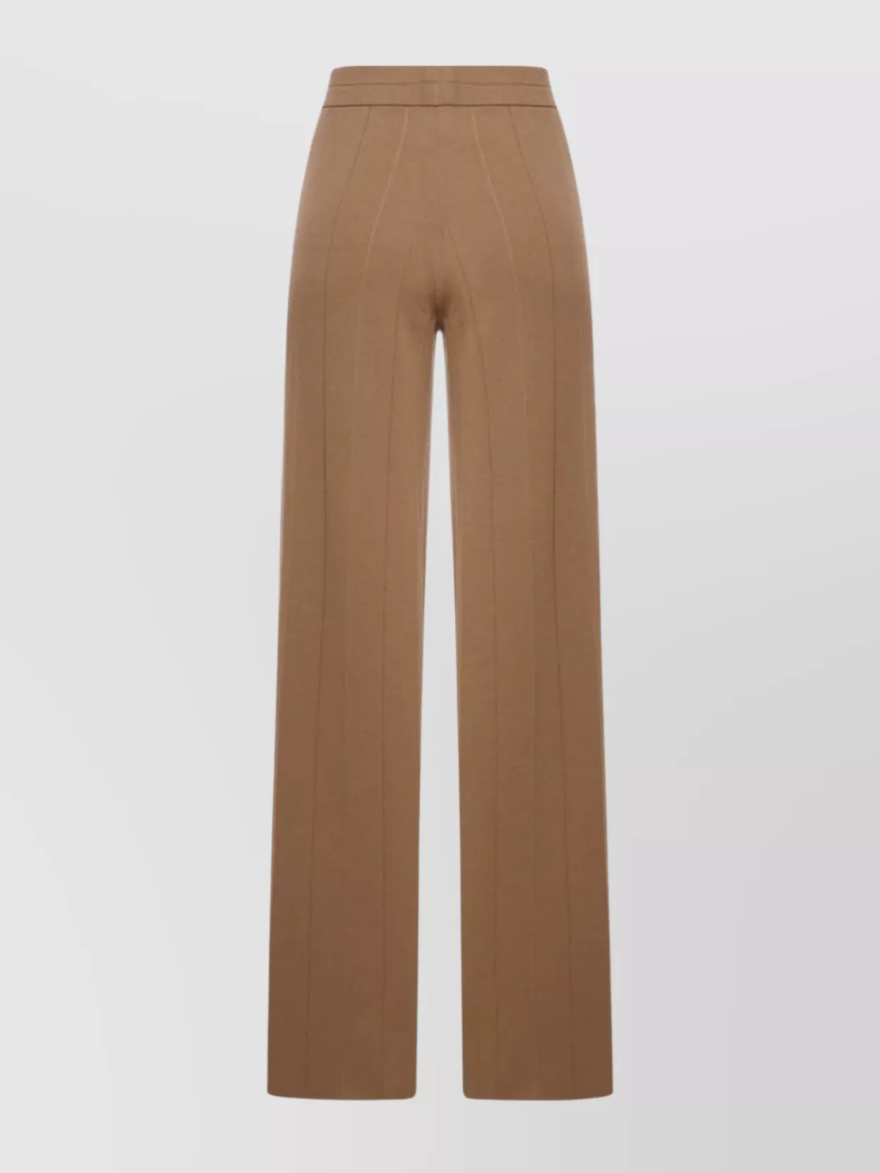 Max Mara High-Rise Wide Leg Trousers With Seam Detailing