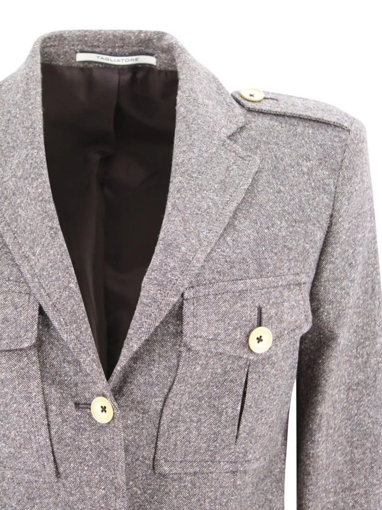 Tagliatore Military Style Single-Breasted Jacket