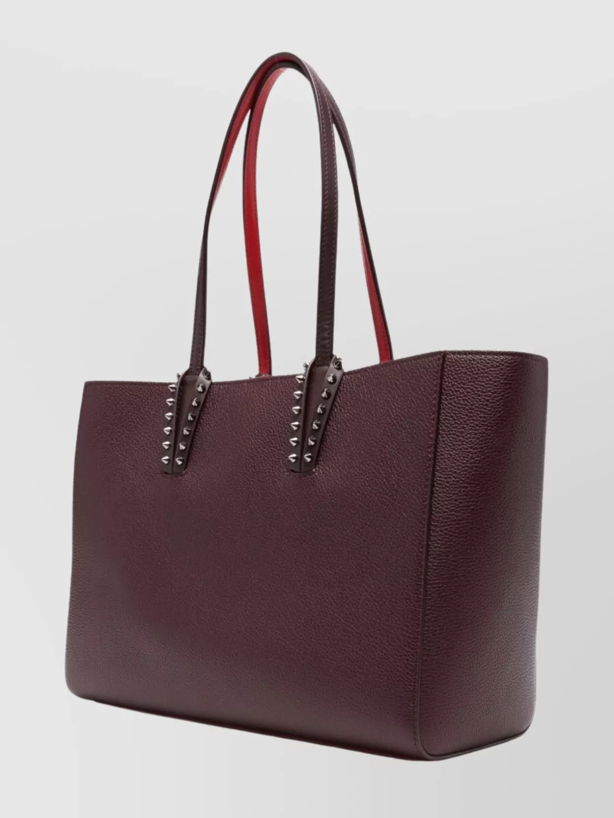 Christian Louboutin Textured Tote Bag Studded Handles
