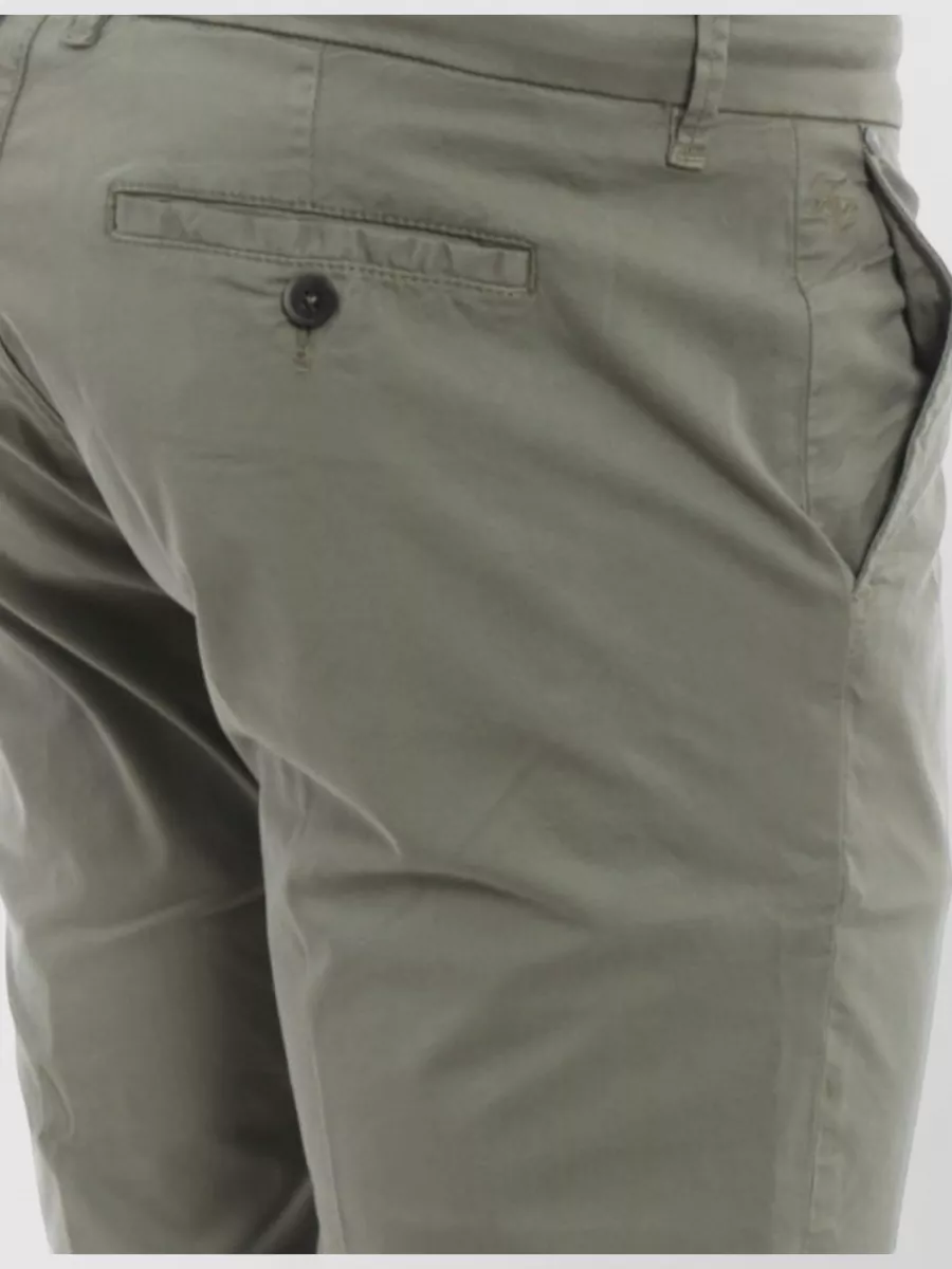 Fay Straight Trousers Belt Loops Back Pockets