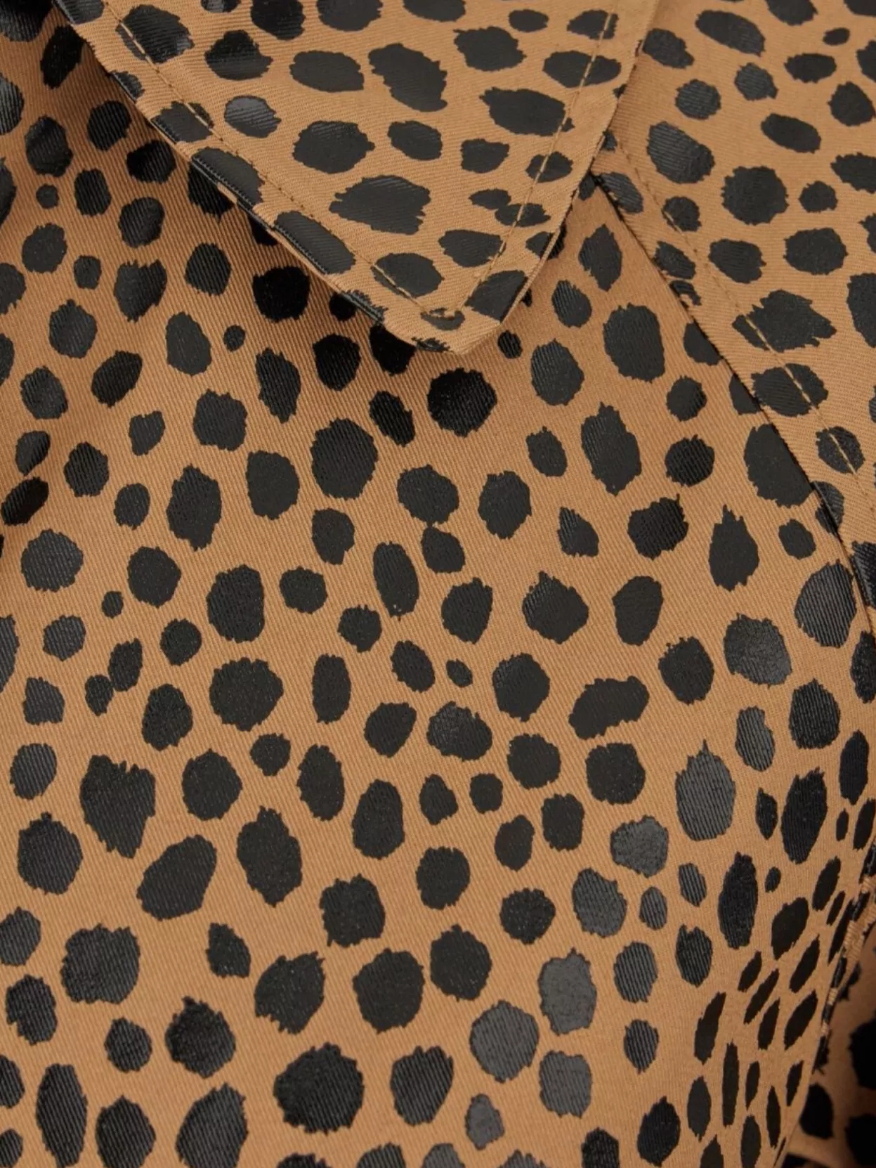 Michael Kors Animal Print Cotton Trench