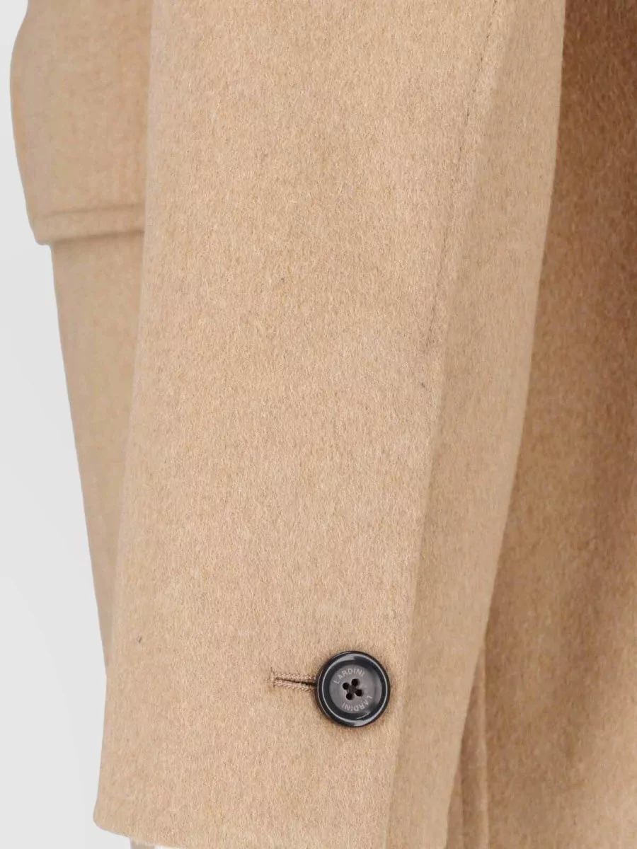 Lardini Virgin Wool Single Breasted Coat