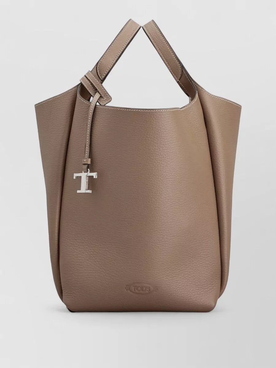 Tod's Bucket Mini Leather Bucket Bag