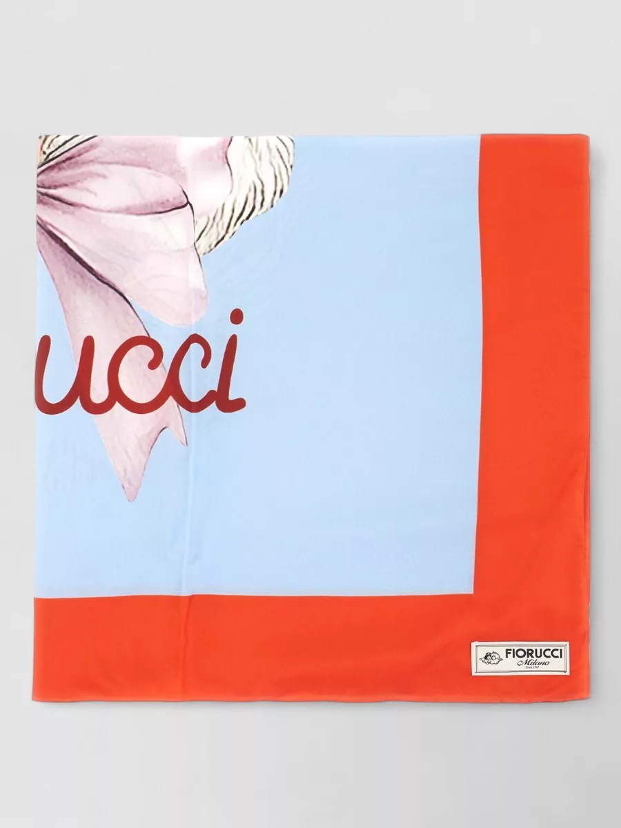Fiorucci Printed Silk Blend Scarf