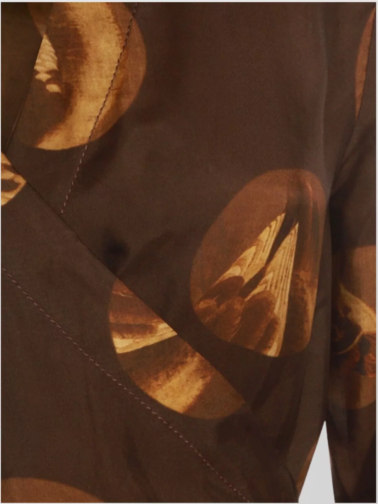 Uma Wang Abstract Pattern Dress Belted Waist