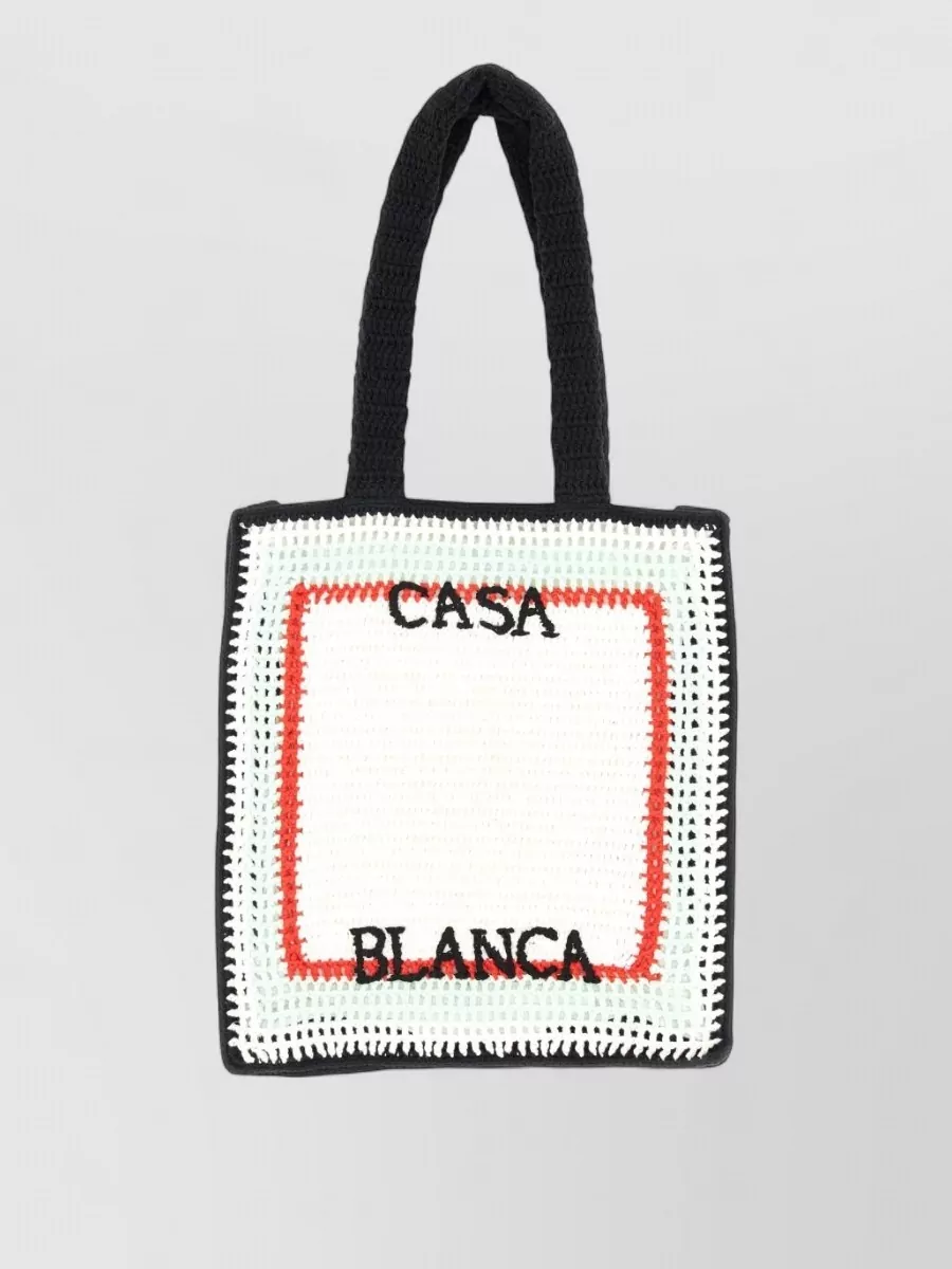 Casablanca crochet tote bag