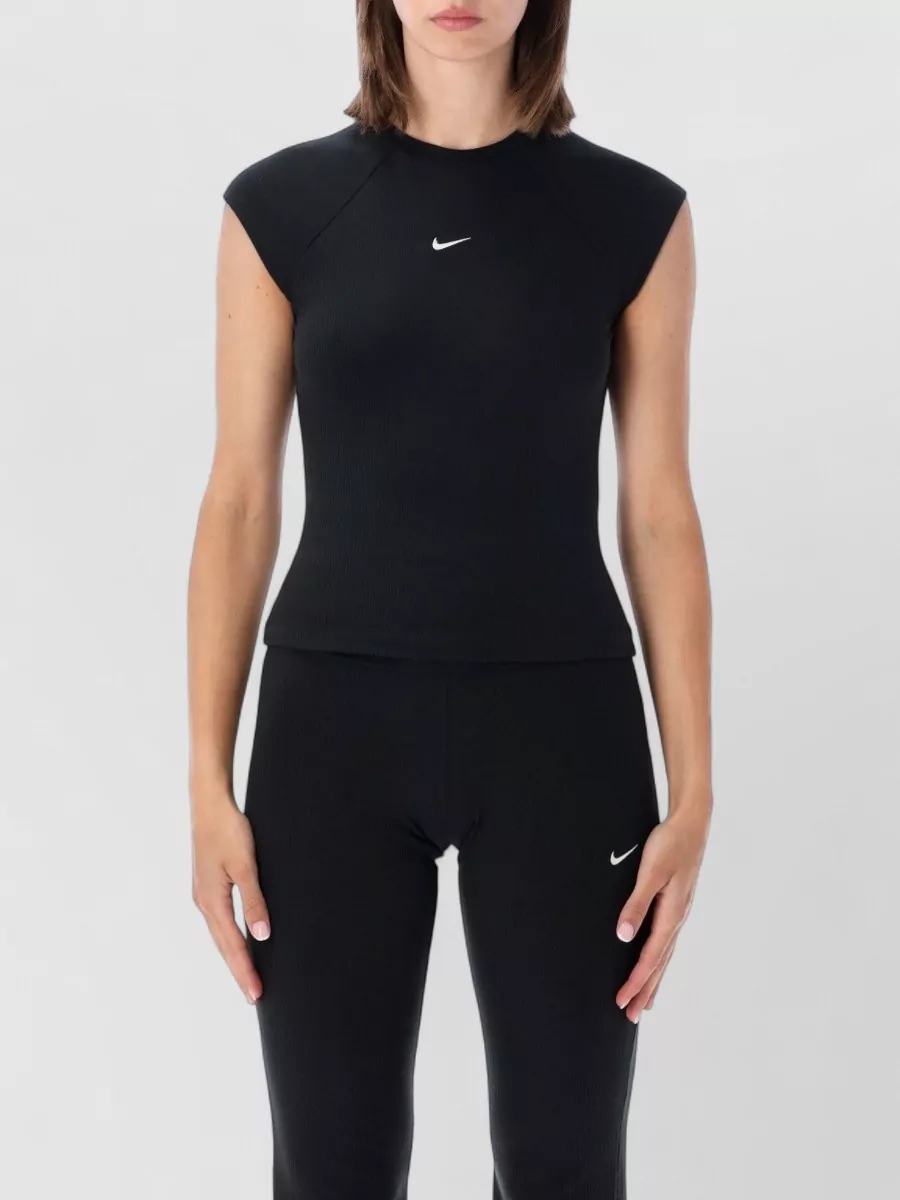 Nike ribbed short-sleeve crew-neck top