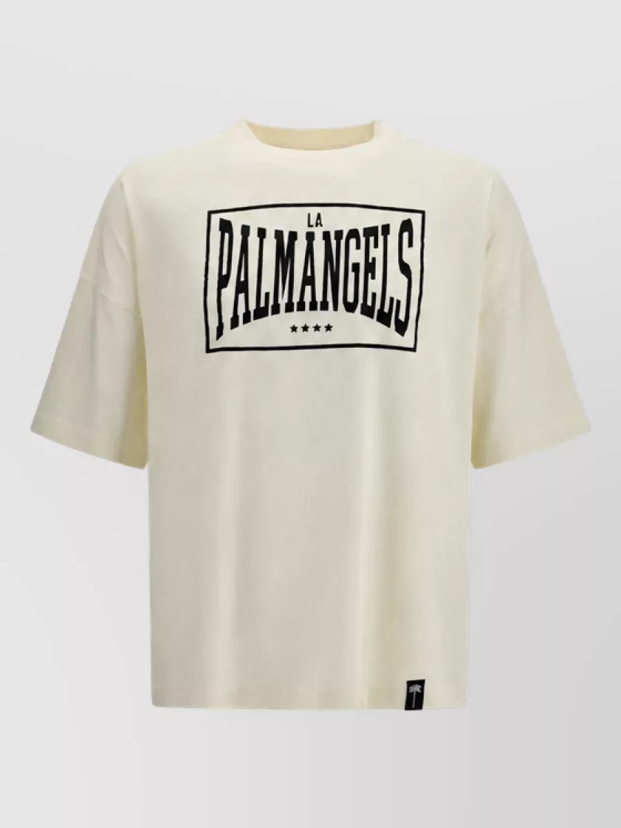 Palm Angels Cotton Logo-Print Short-Sleeve T-Shirt