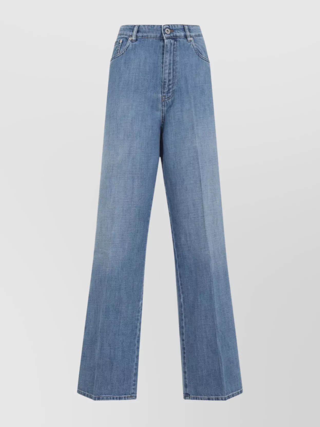 Miu Miu High waist wide leg denim jeans | The Fashion Square