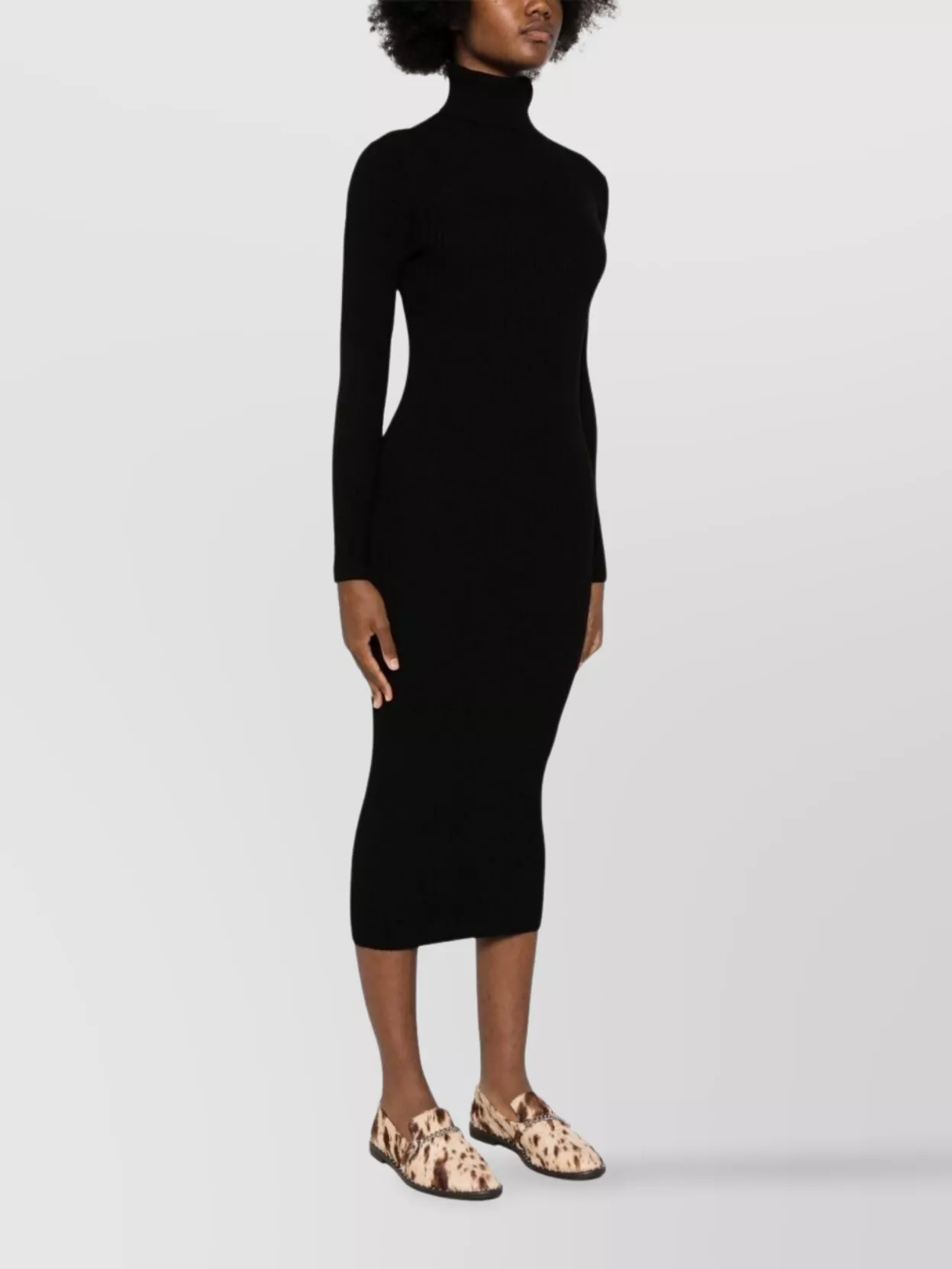 Parosh Midi Dress With Long Sleeves And Open Back