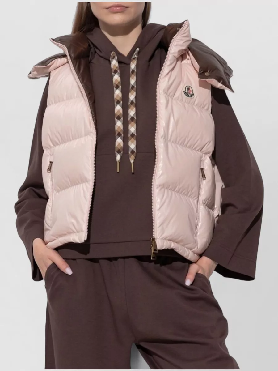 Moncler Down Quilted Hooded Puffer Vest