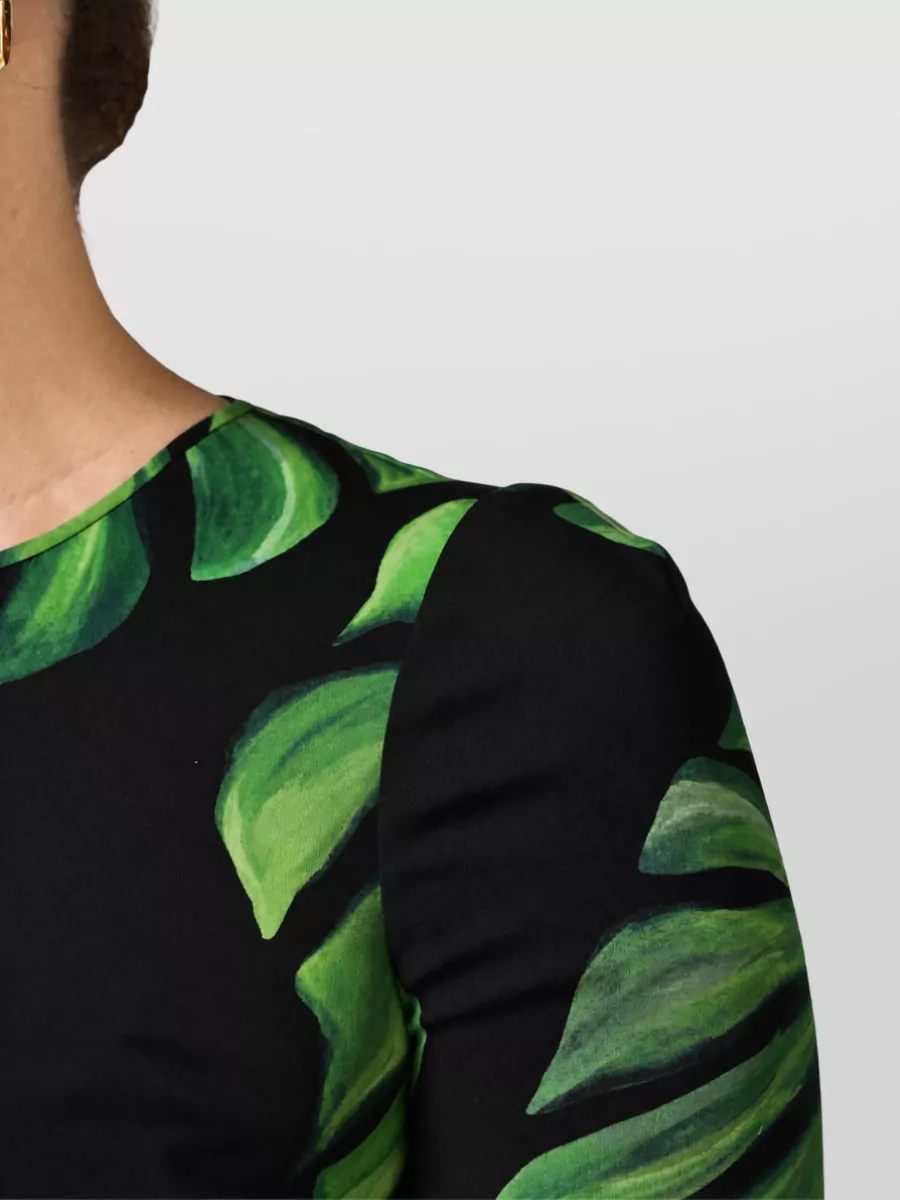 Dolce&Gabbana Silk Philodendron Print Blouse