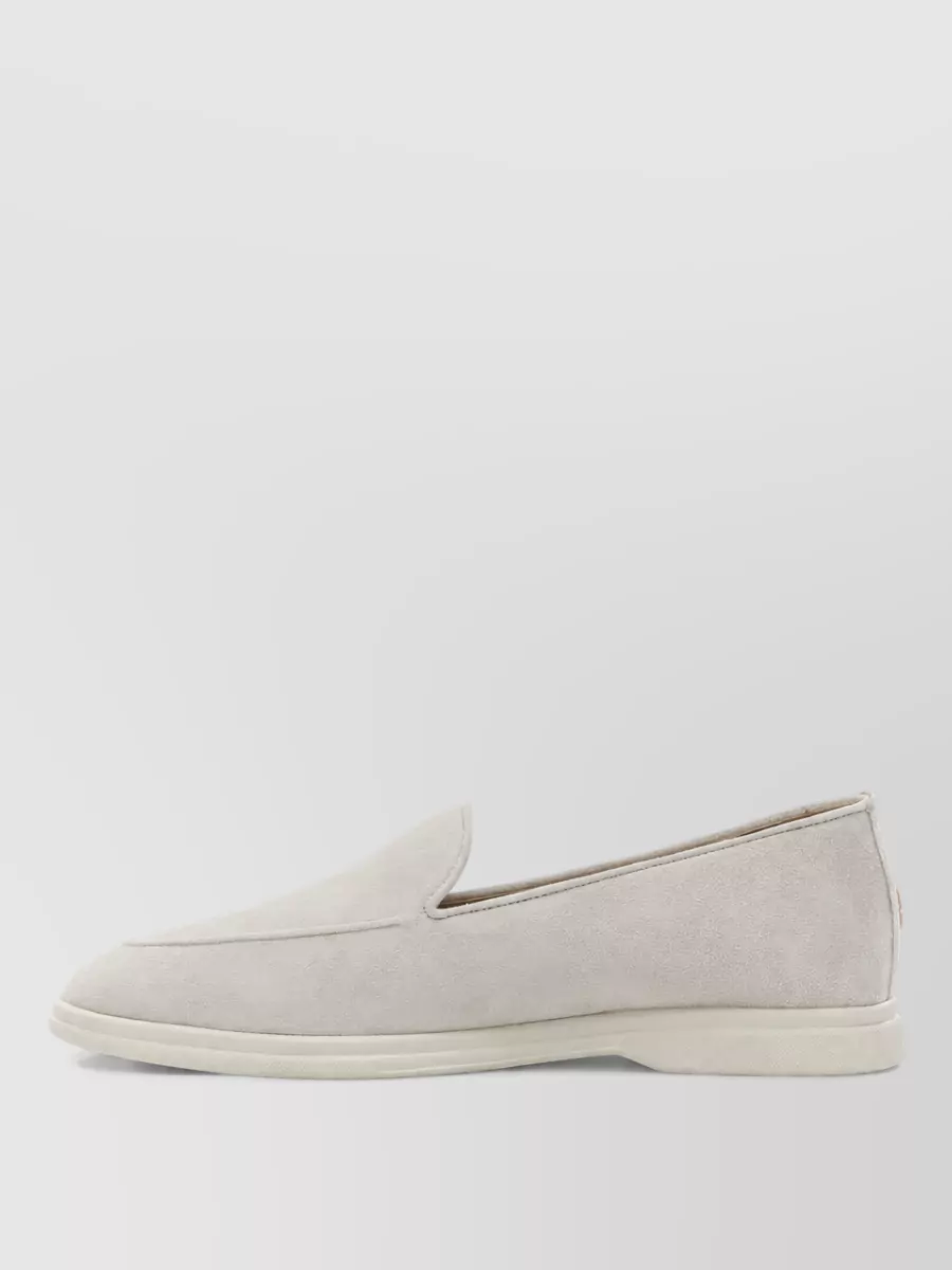 Henderson Baracco Suede Loafers Rubber Sole Design